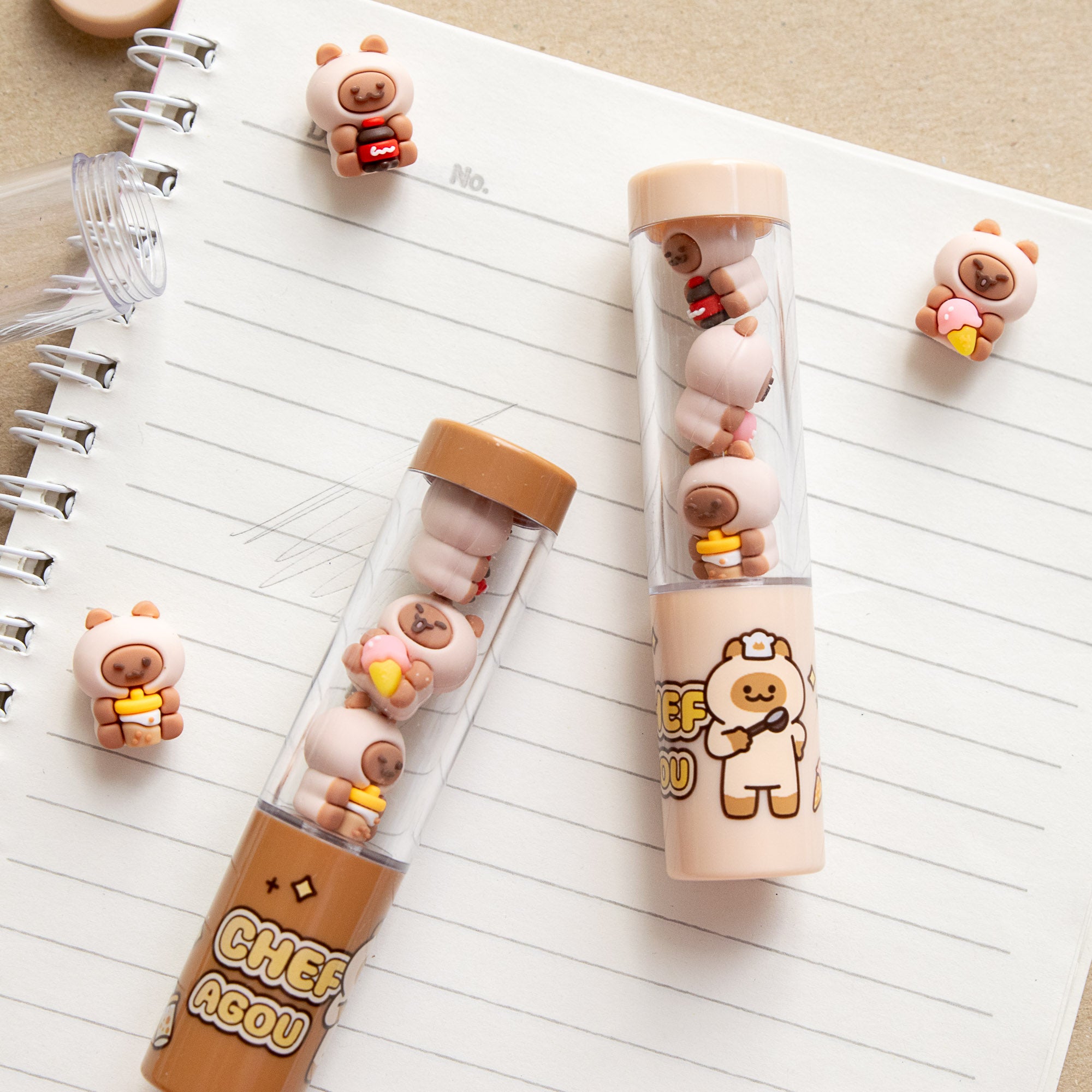 Gomme Kawaii Mini Figurine Doggy Cat