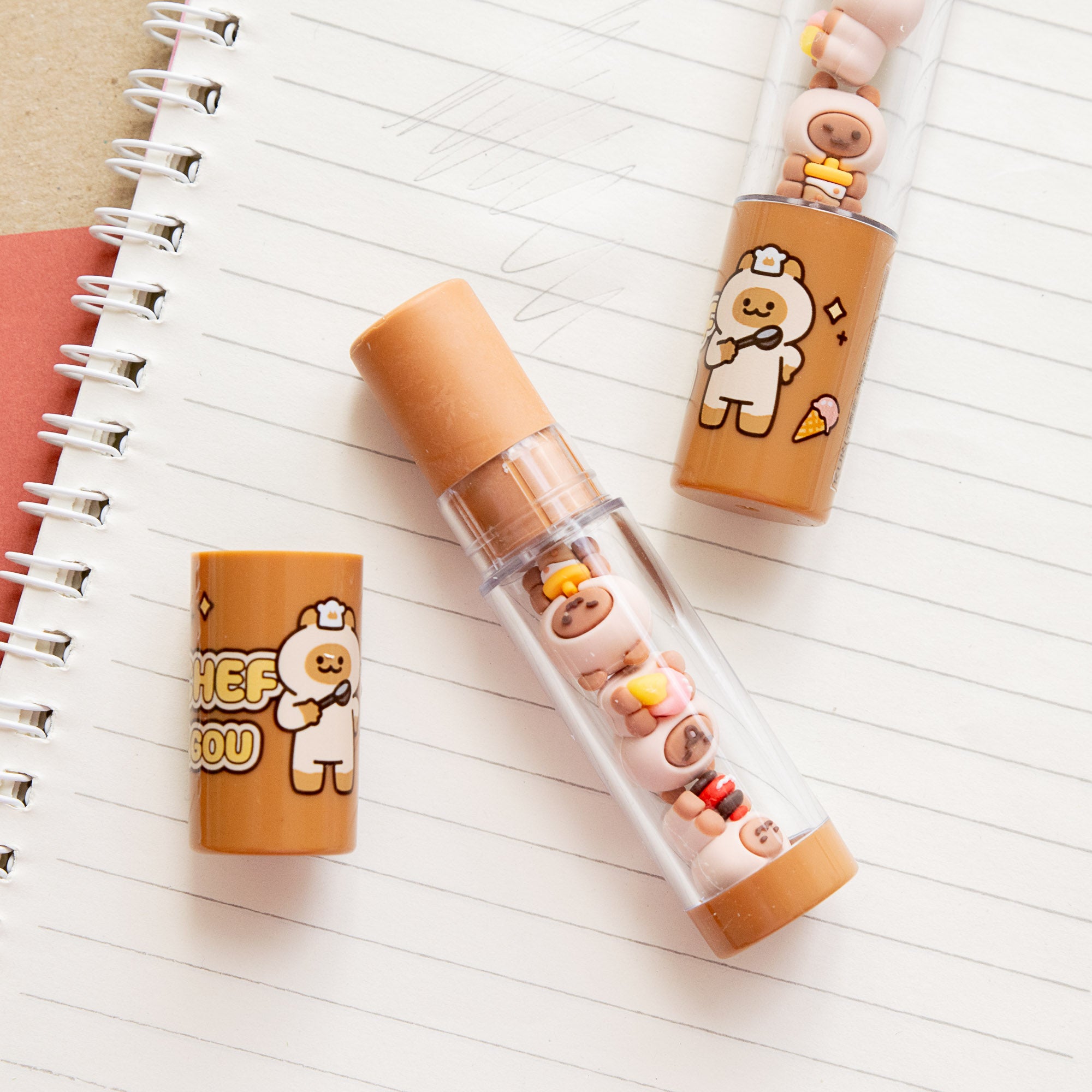 Gomme Kawaii Mini Figurine Doggy Cat