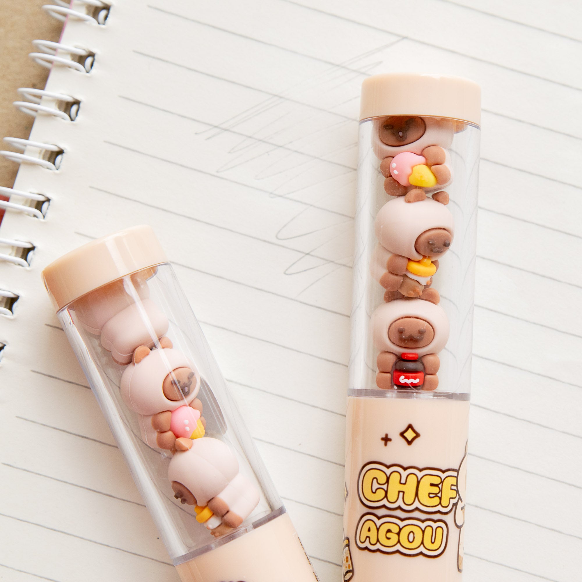 Gomme Kawaii Mini Figurine Doggy Cat