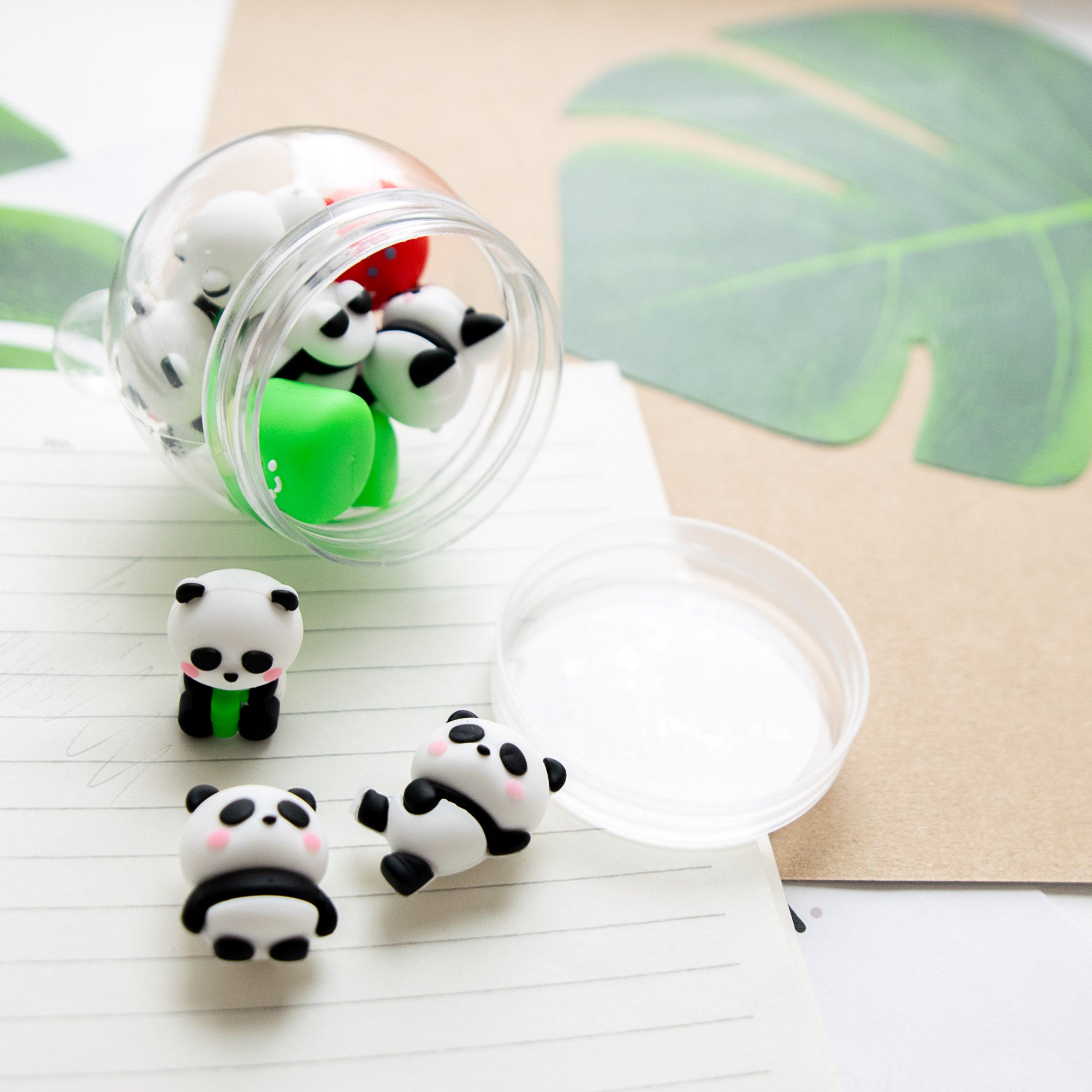 Mini Gommes Kawaii Panda (x12)