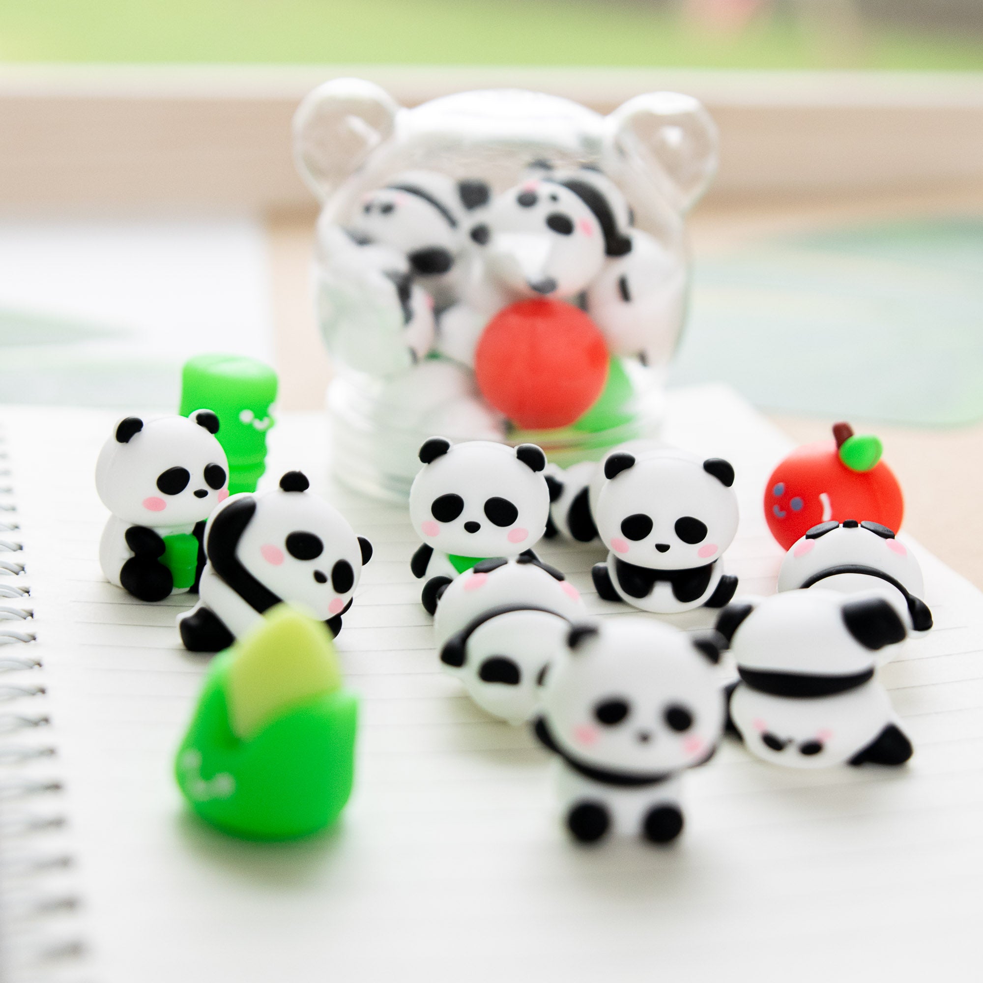 Mini Gommes Kawaii Panda (x12)