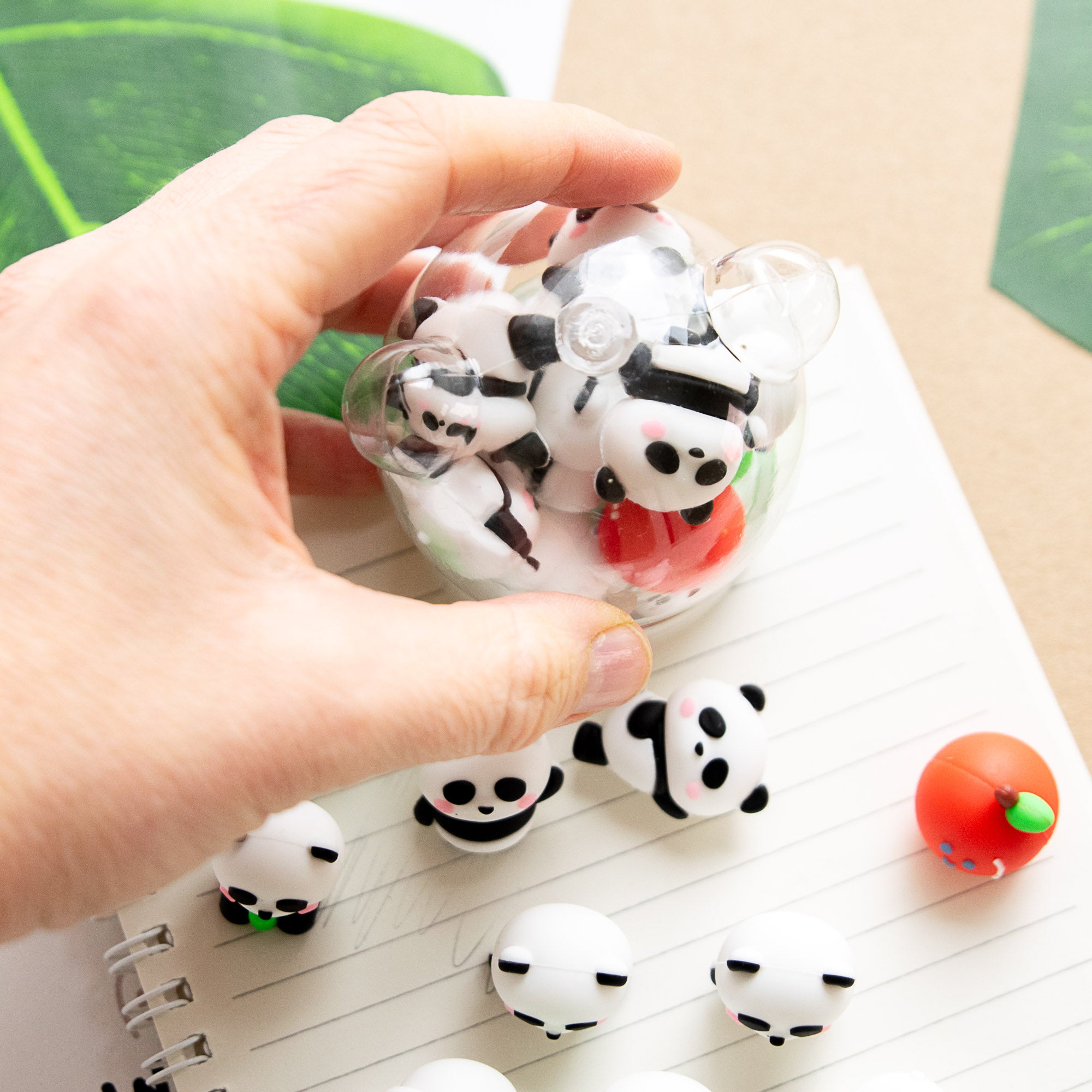 Mini Gommes Kawaii Panda (x12)