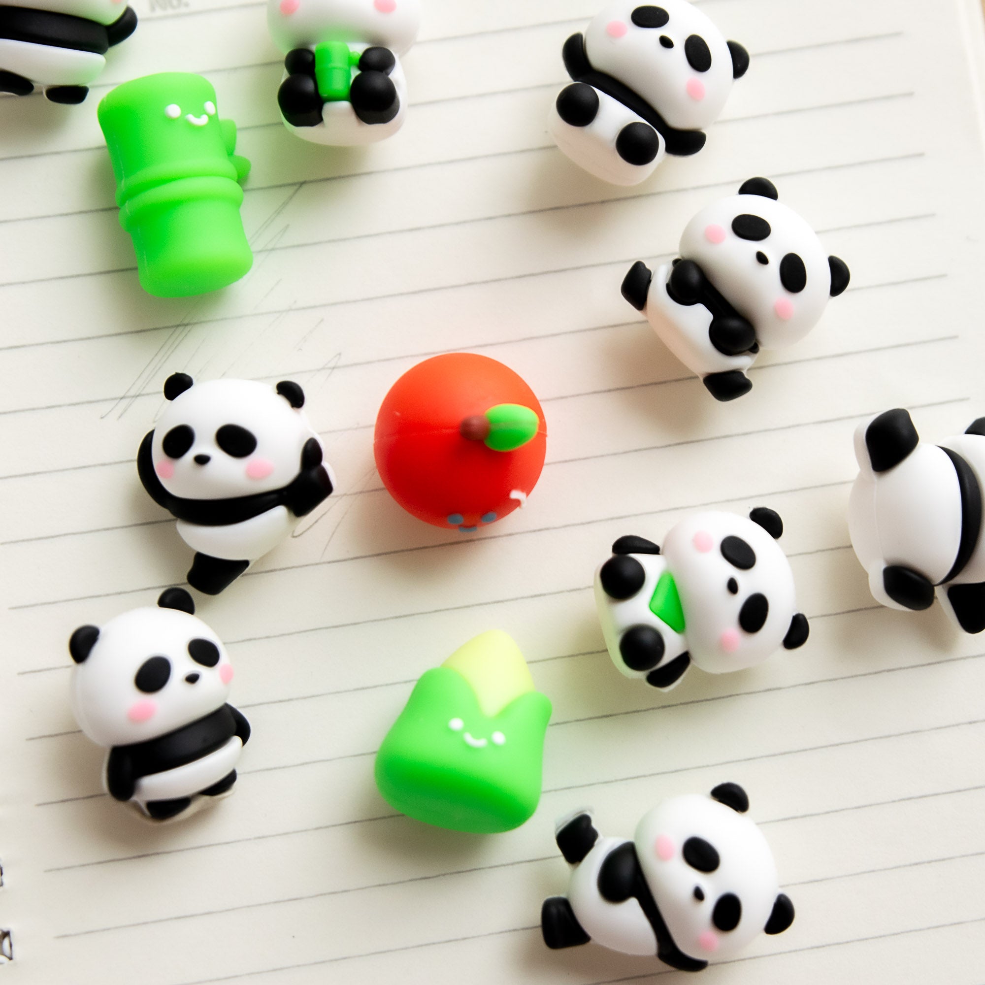 Mini Gommes Kawaii Panda (x12)