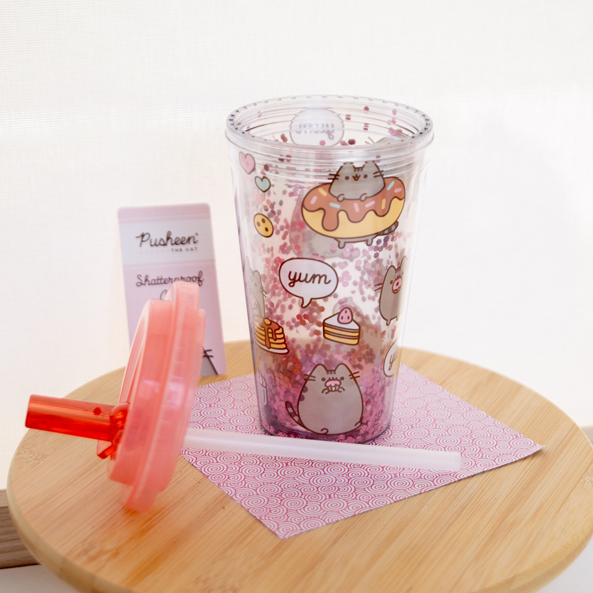 Gobelet Incassable avec Paille Pusheen - 500 ml