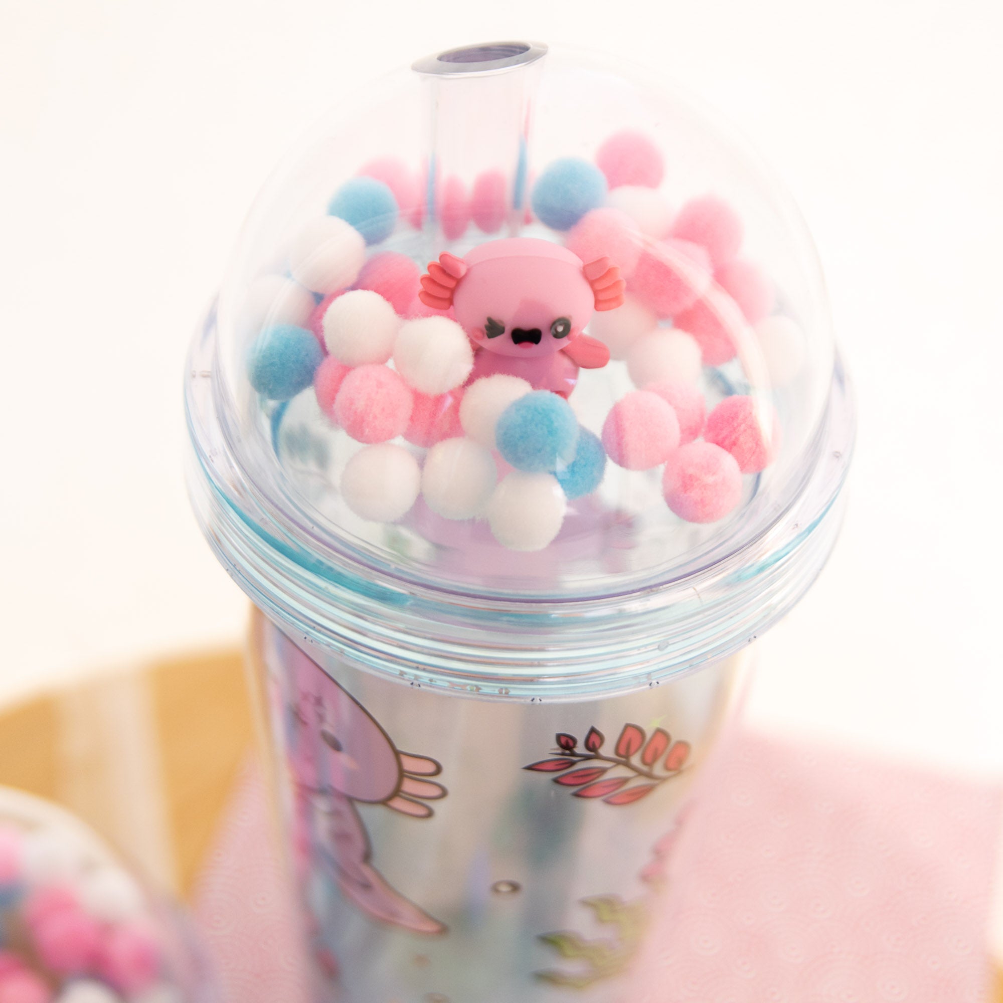 Gobelet avec Paille - Maddie l’Axolotl - 500 ml