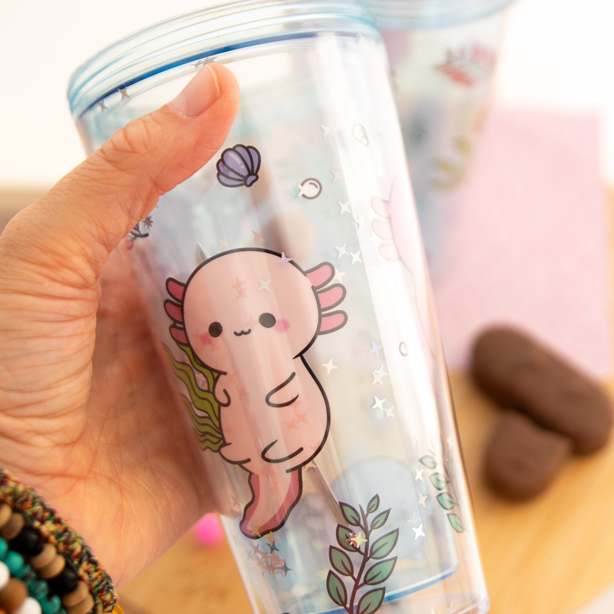 Gobelet avec Paille - Maddie l’Axolotl - 500 ml