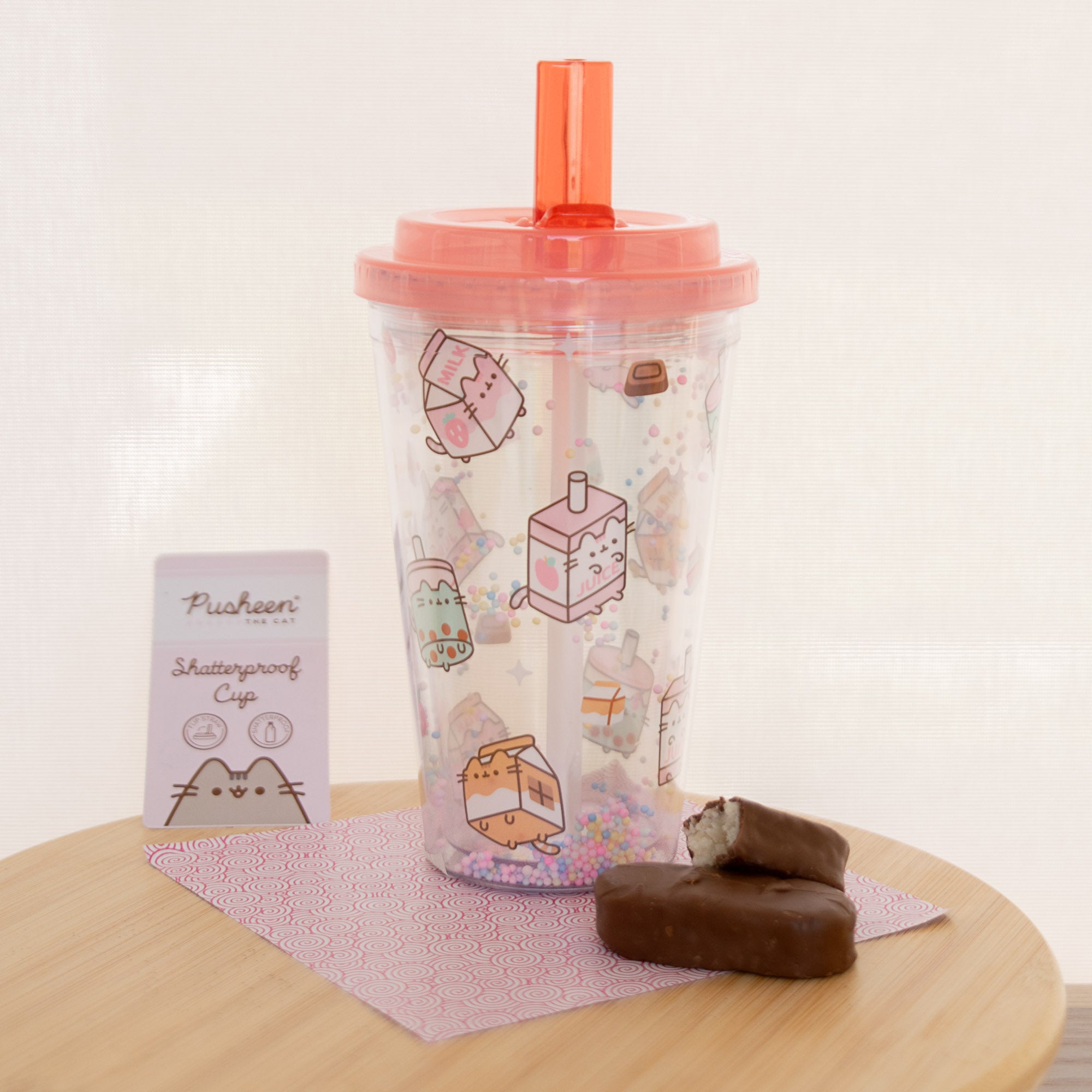 Gobelet Incassable avec Paille Pusheen - Boisson - 500 ml