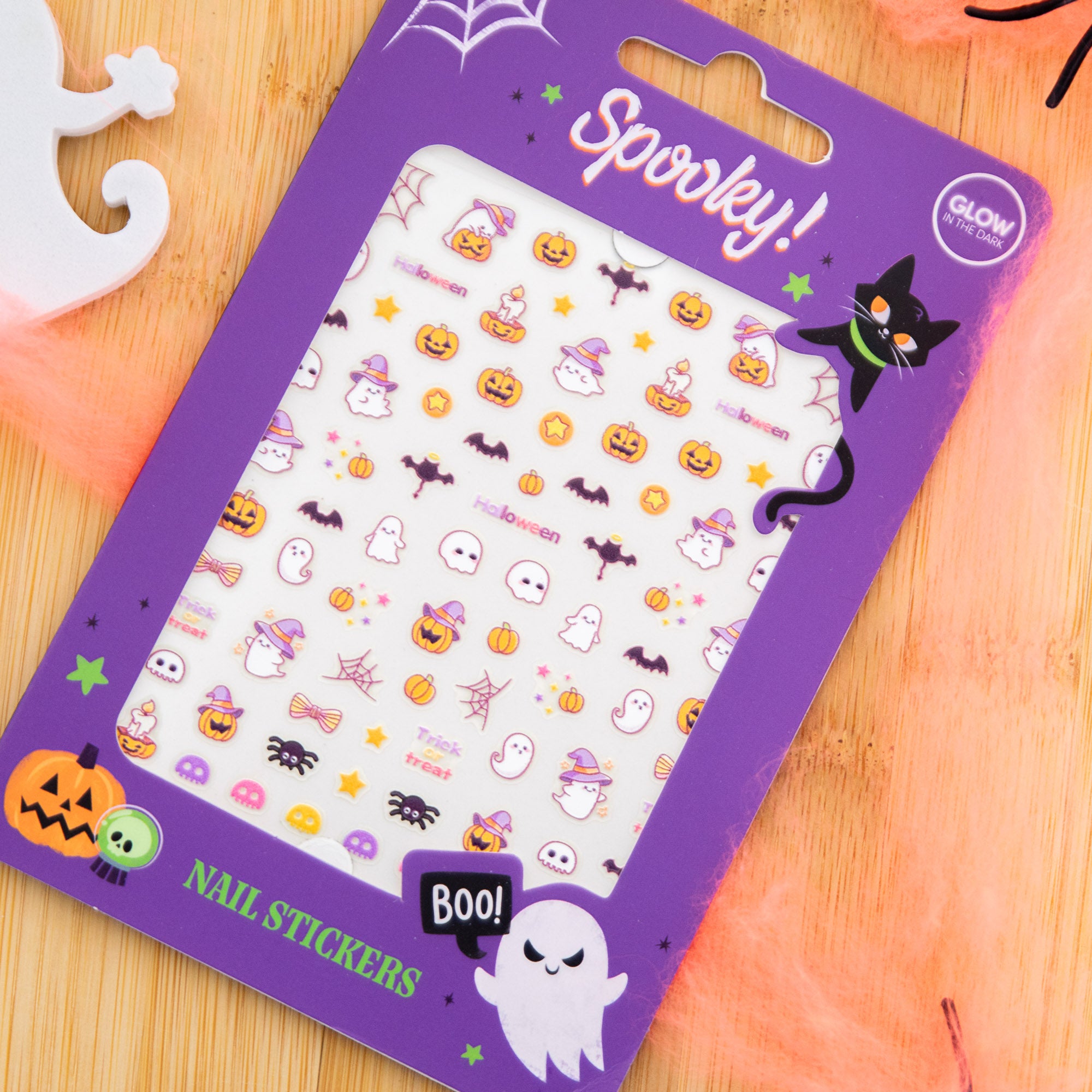 Stickers Phosphorescents pour ongles - Halloween