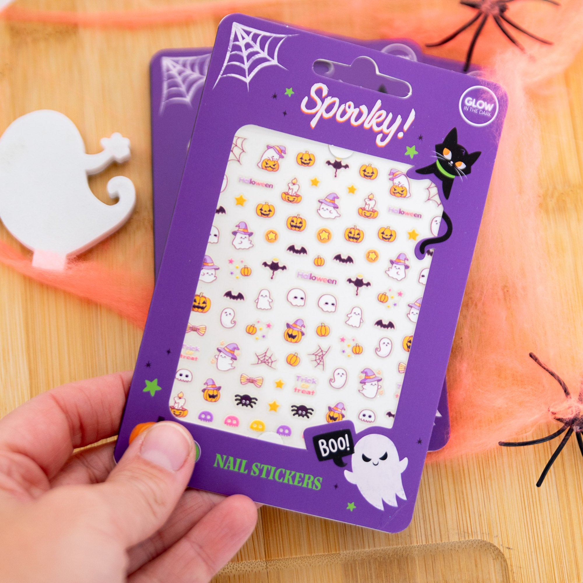 Stickers Phosphorescents pour ongles - Halloween