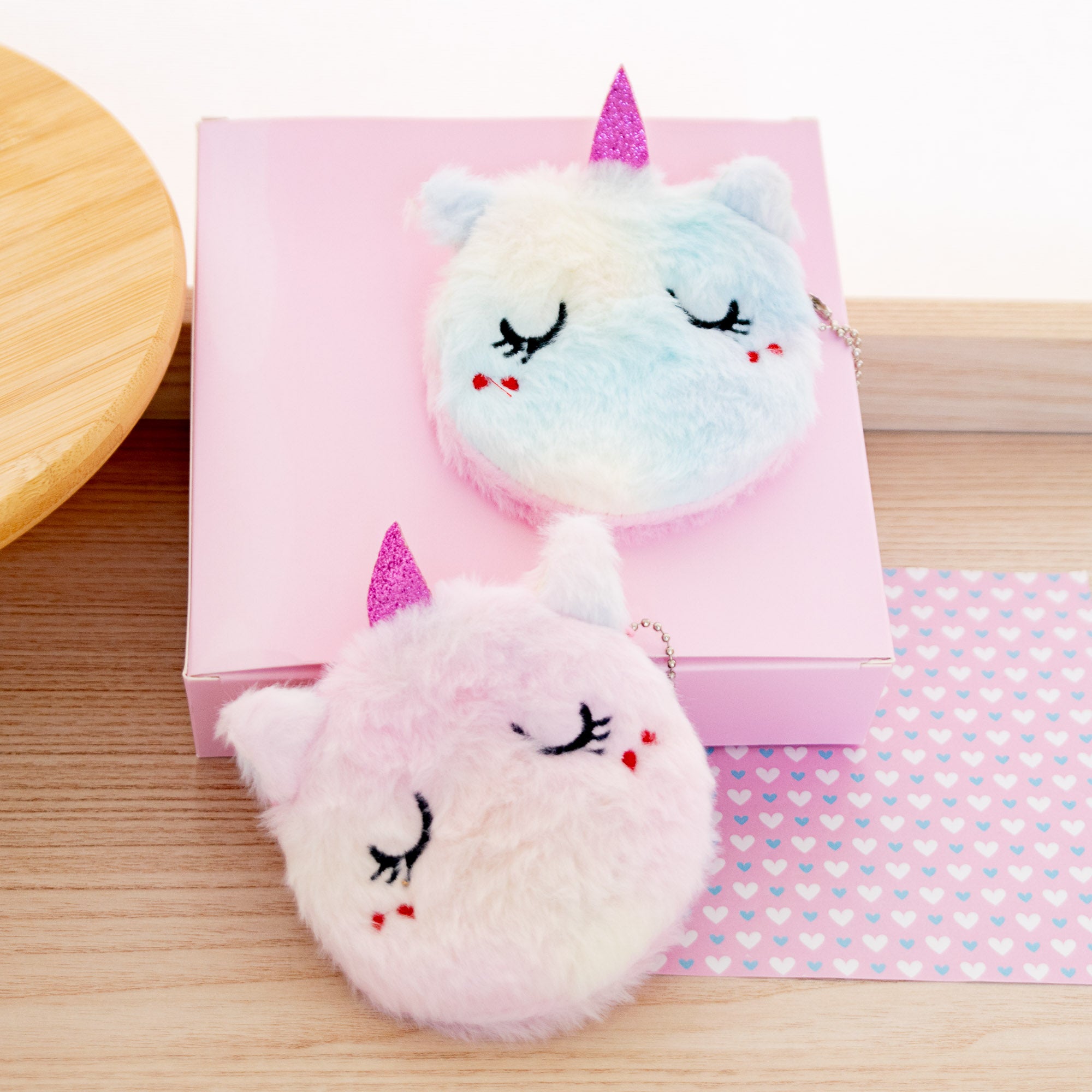 Porte Monnaie Peluche Licorne Endormie