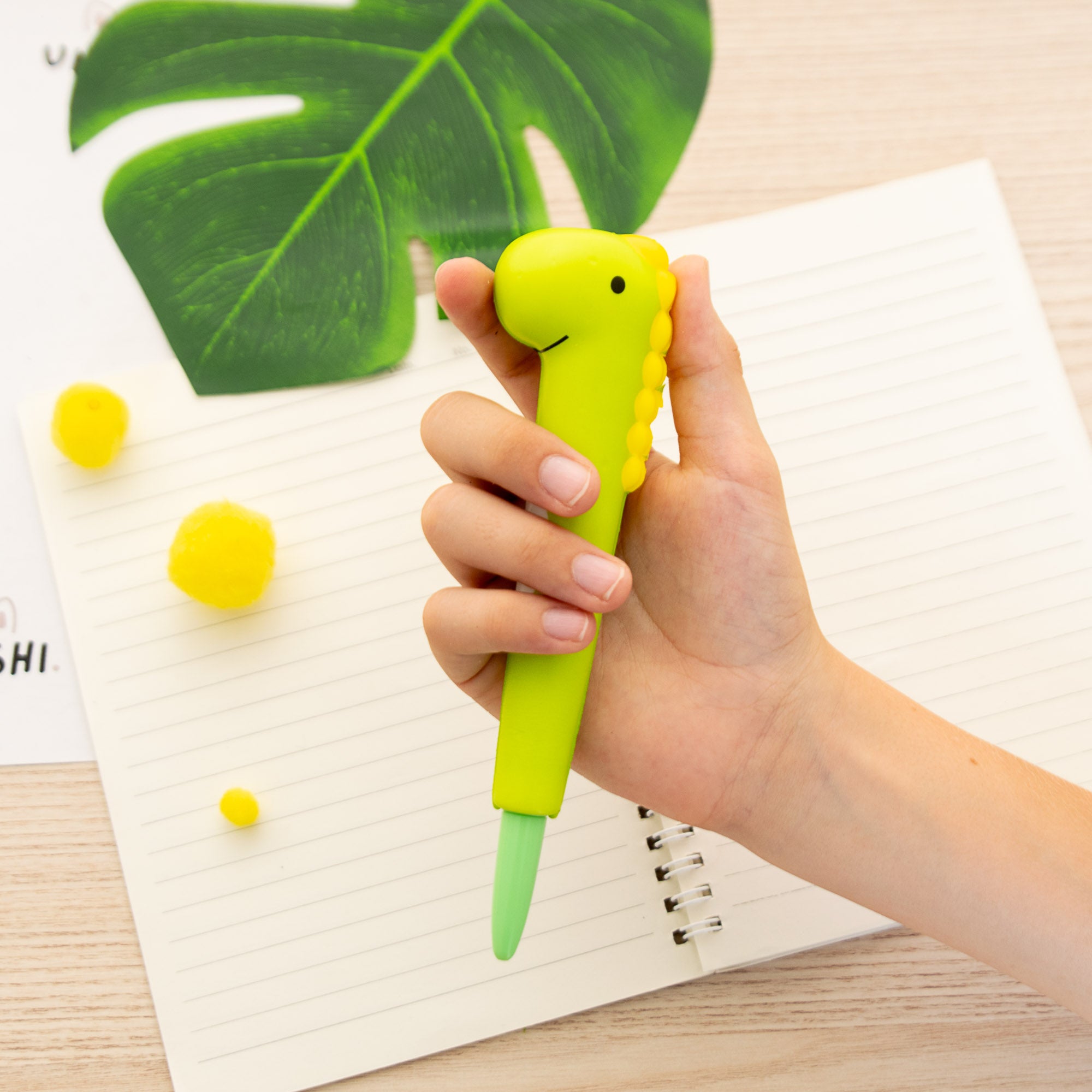 Stylo Squishy Anti-stress Dinosaure