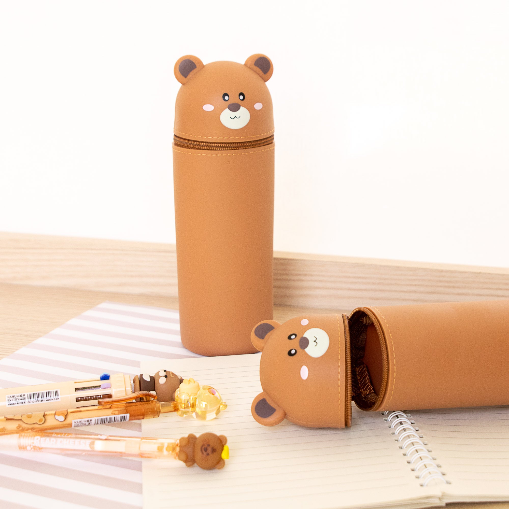Trousse Verticale en Silicone - Ourson