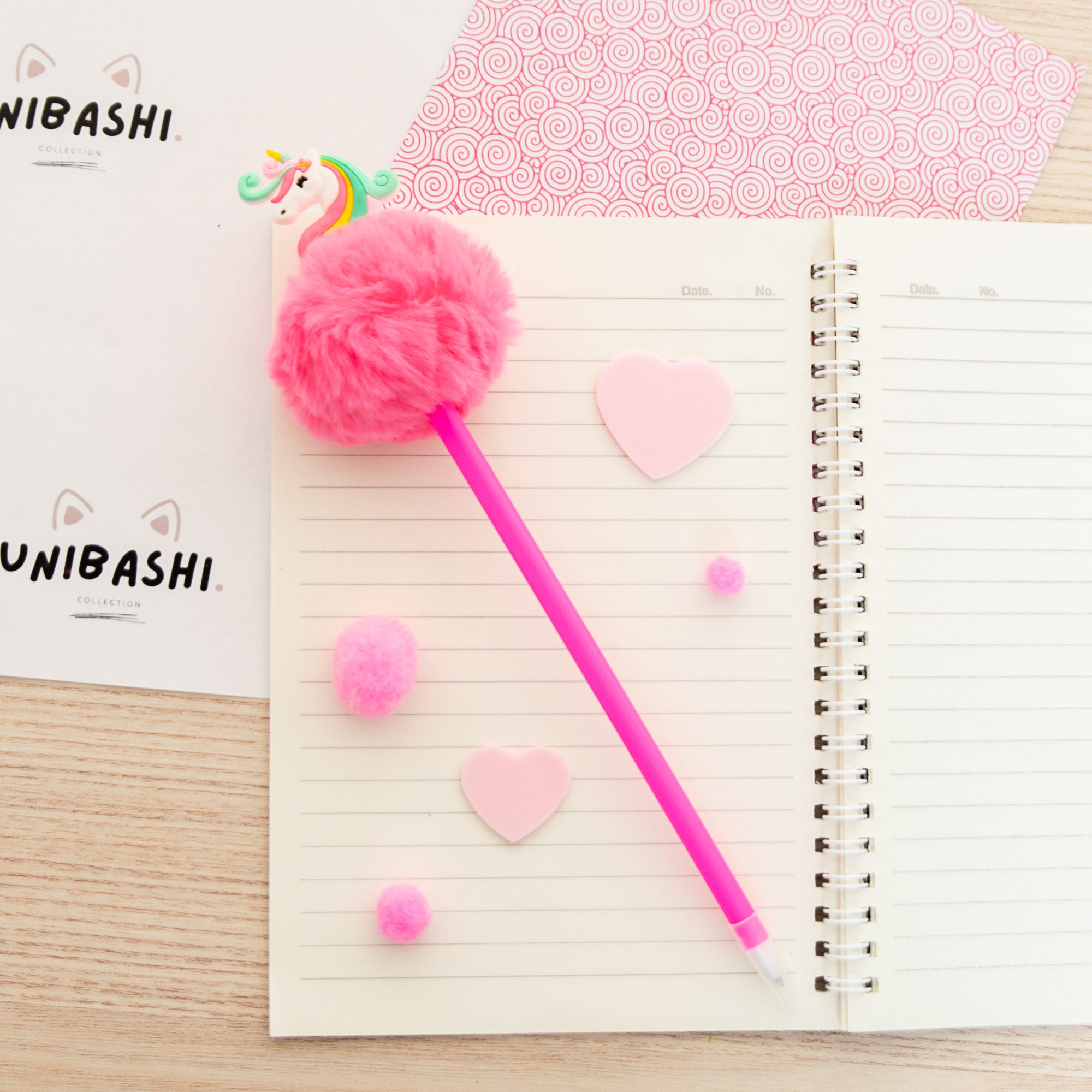 Stylo Pompon Licorne