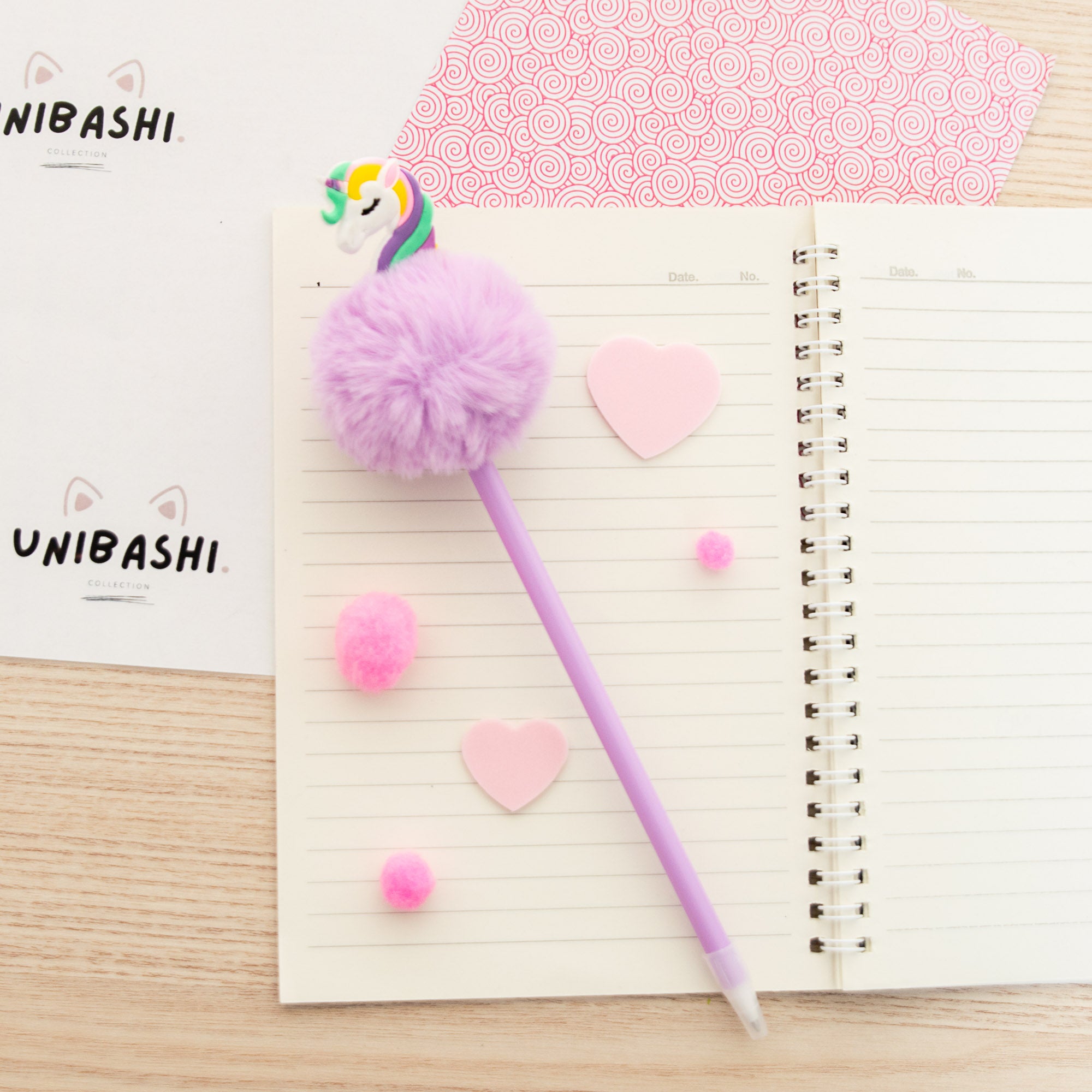 Stylo Pompon Licorne