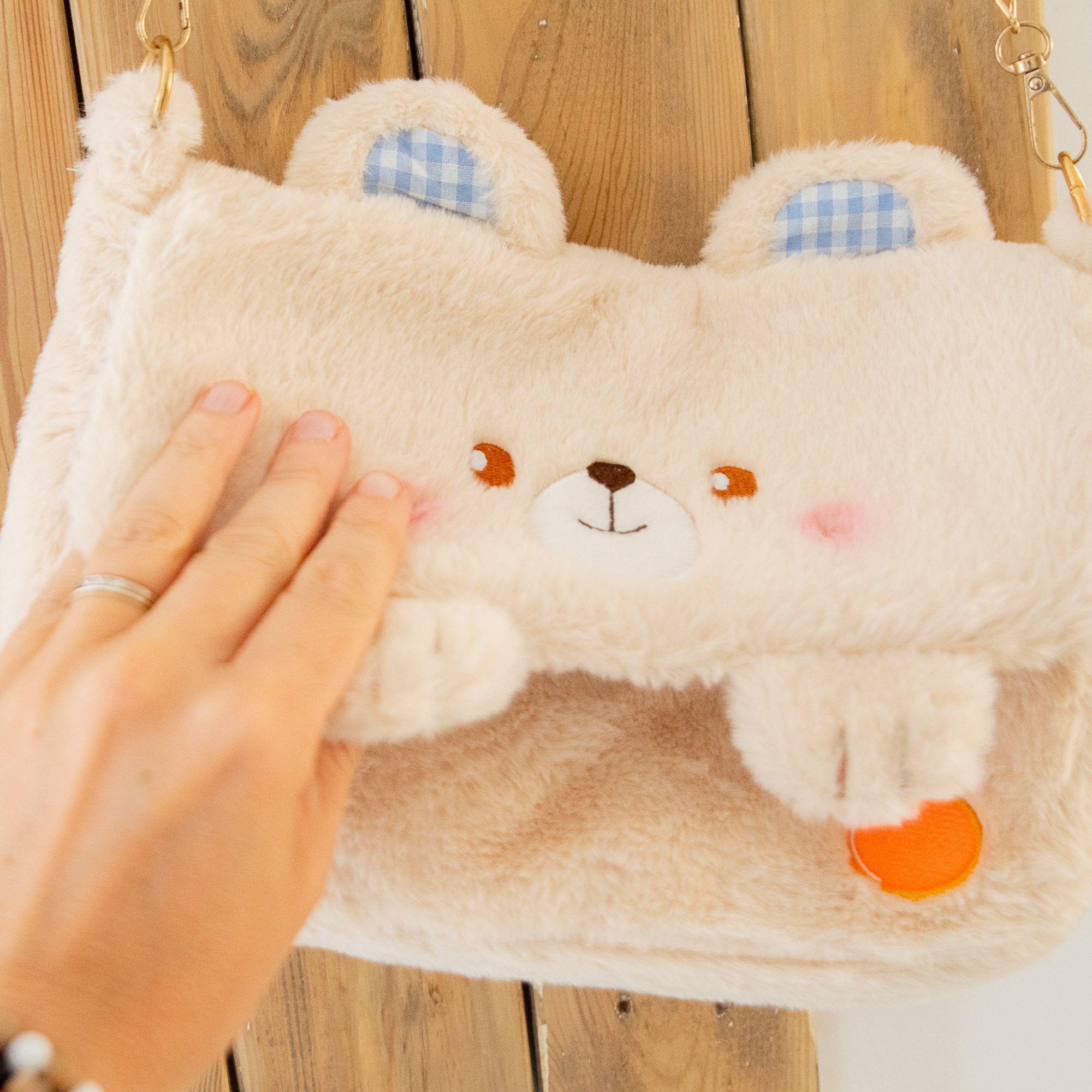 Sac Bandoulière en Peluche Ourson