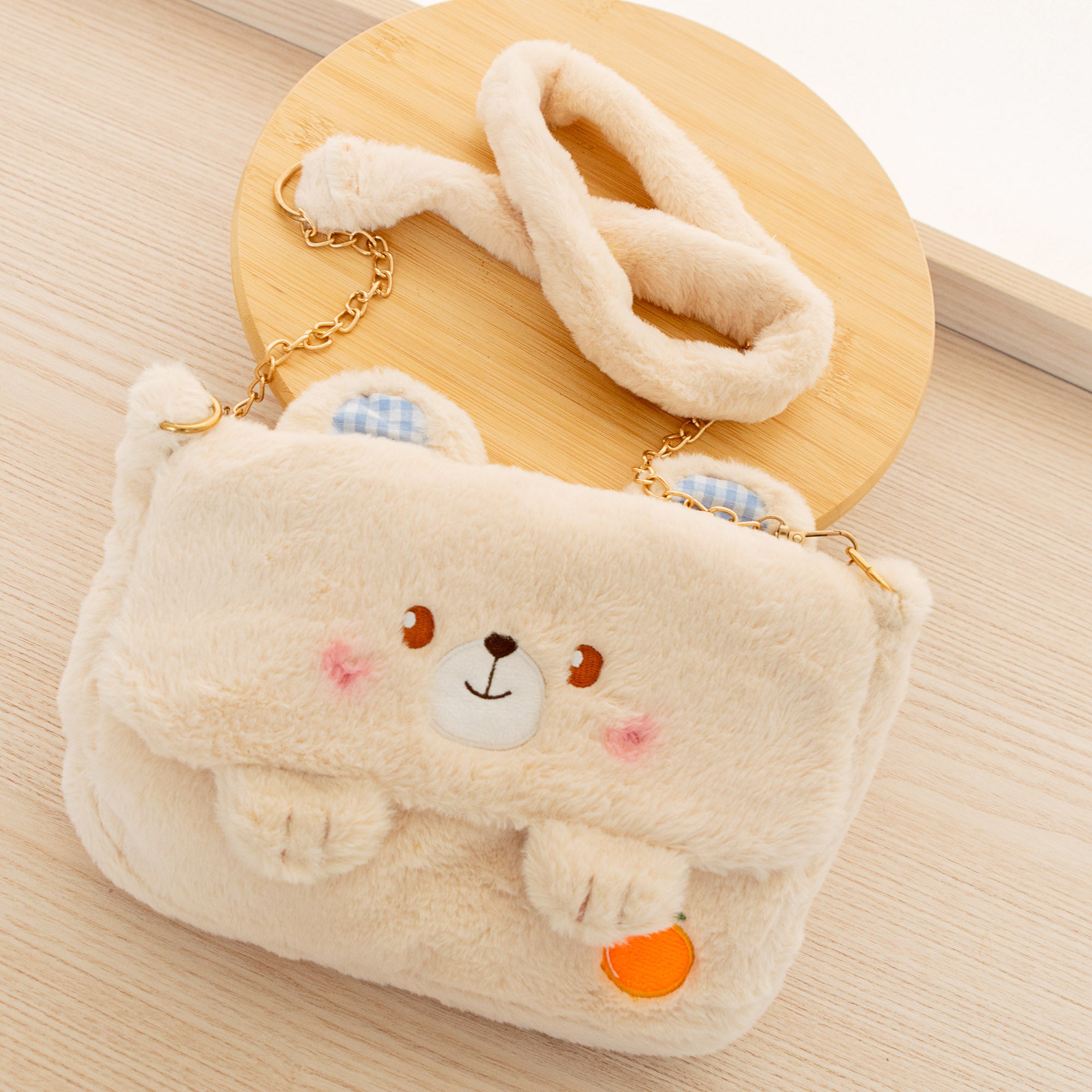 Sac Bandoulière en Peluche Ourson