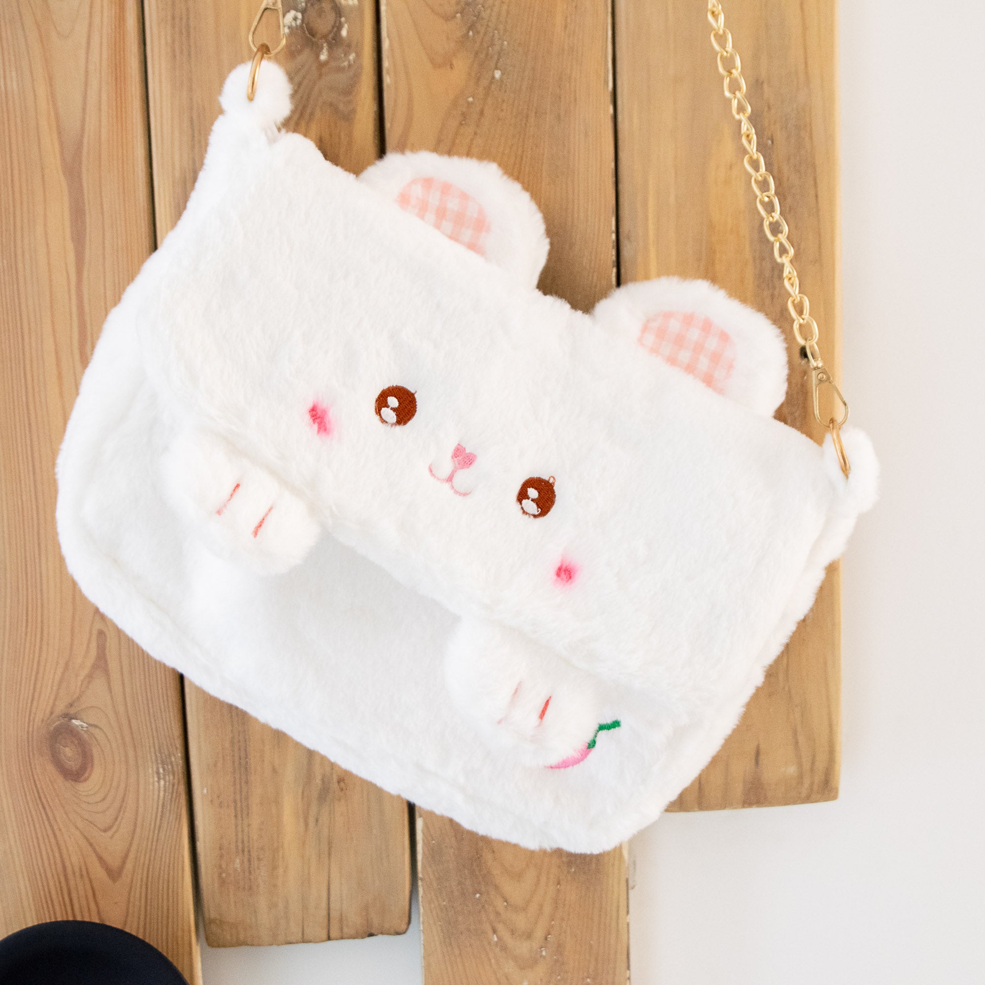 Sac Bandoulière en Peluche Lapin