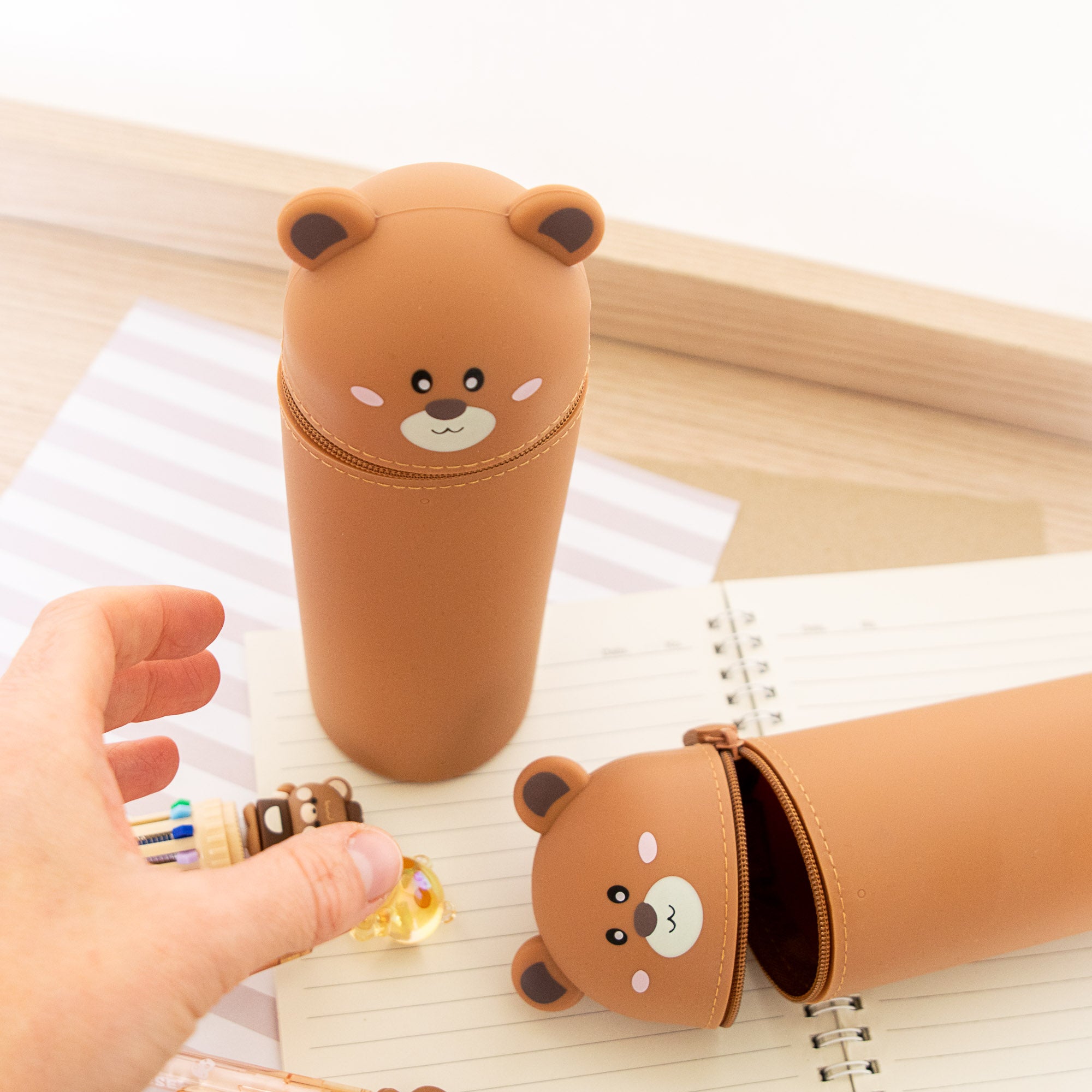 Trousse Verticale en Silicone - Ourson