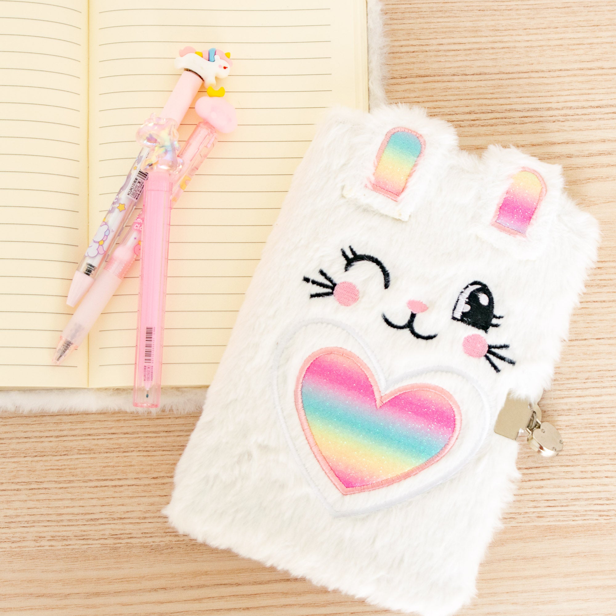 Journal Intime A5 Couverture Peluche Lapin