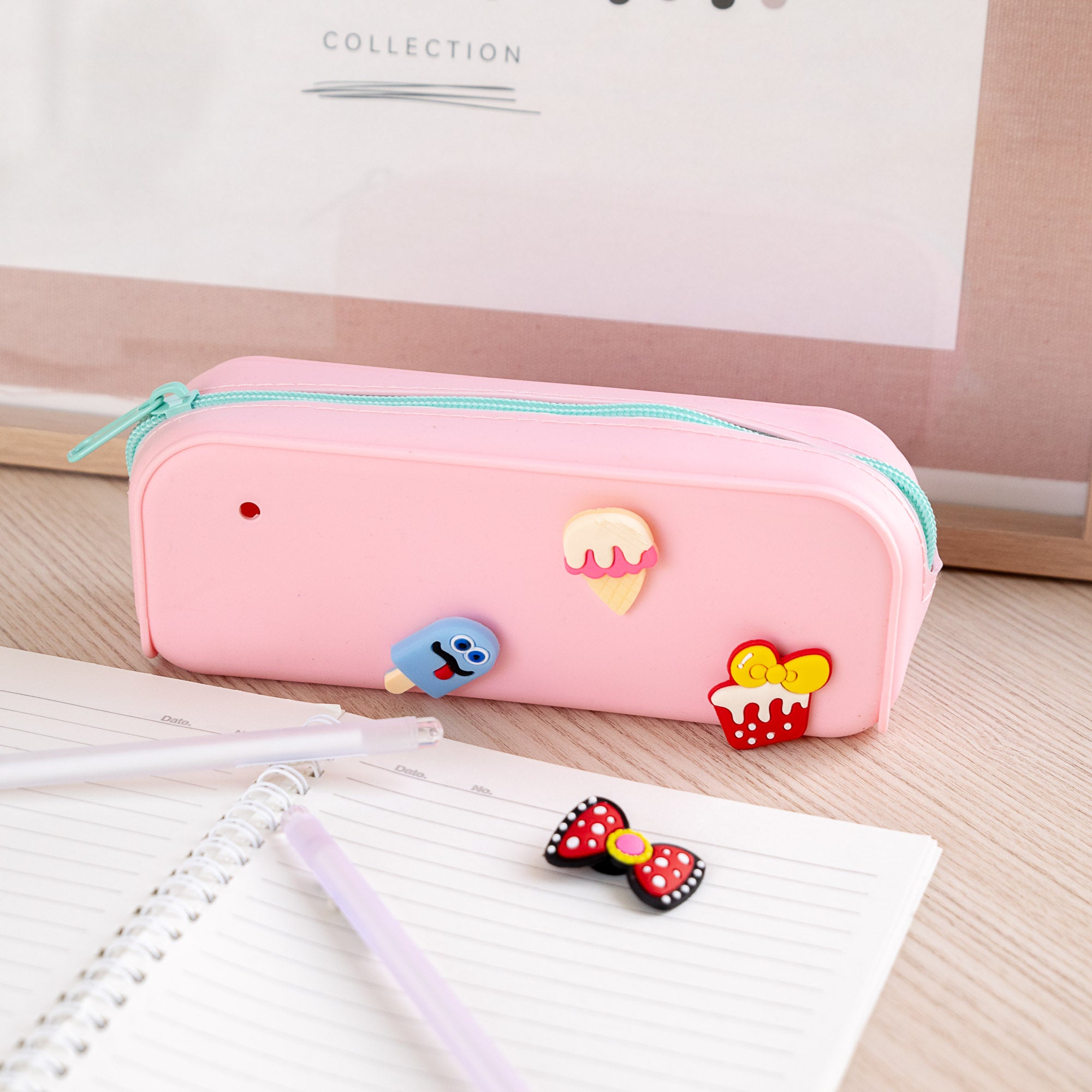 Trousse Kawaii en Silicone avec Charms