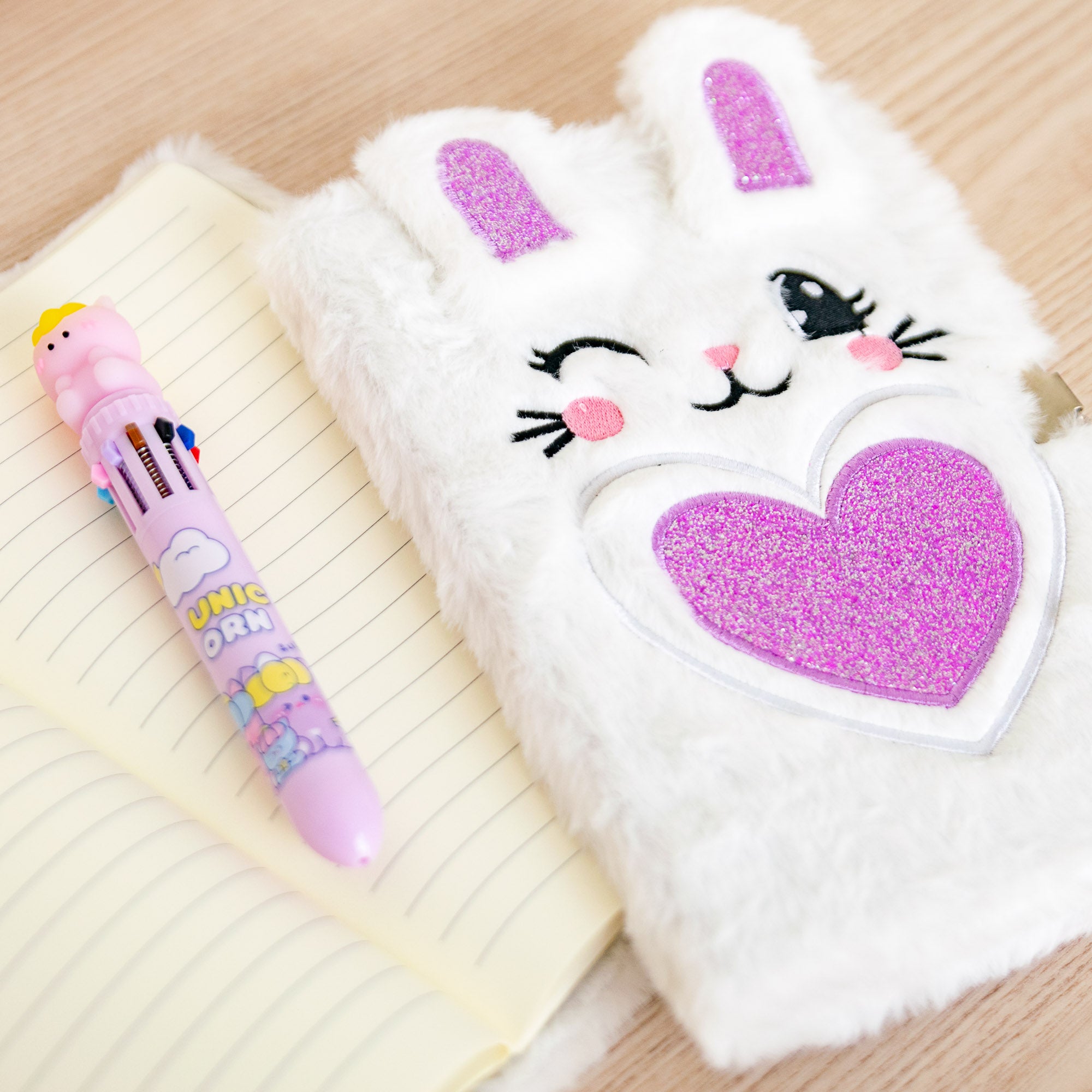 Journal Intime A5 Couverture Peluche Lapin