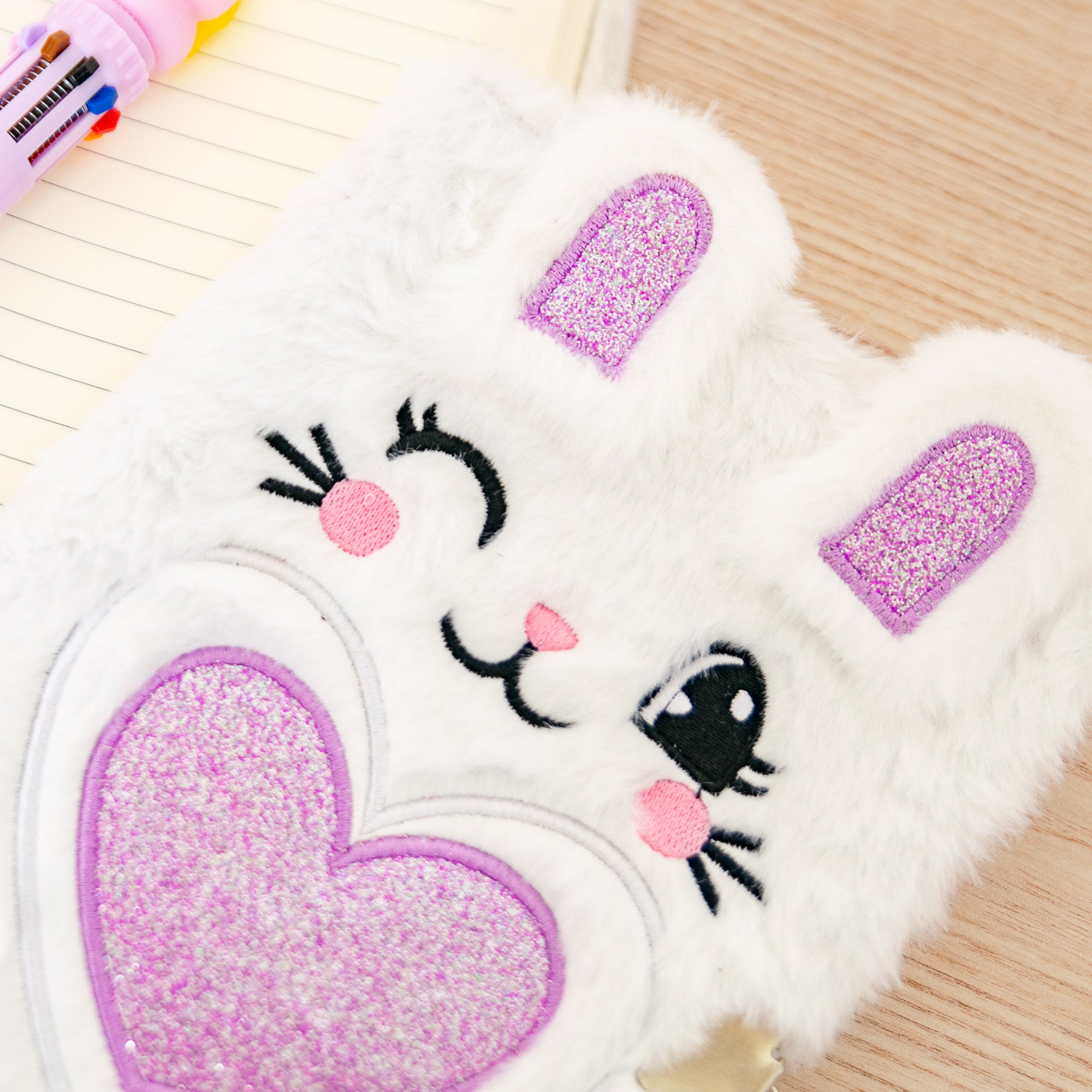 Journal Intime A5 Couverture Peluche Lapin
