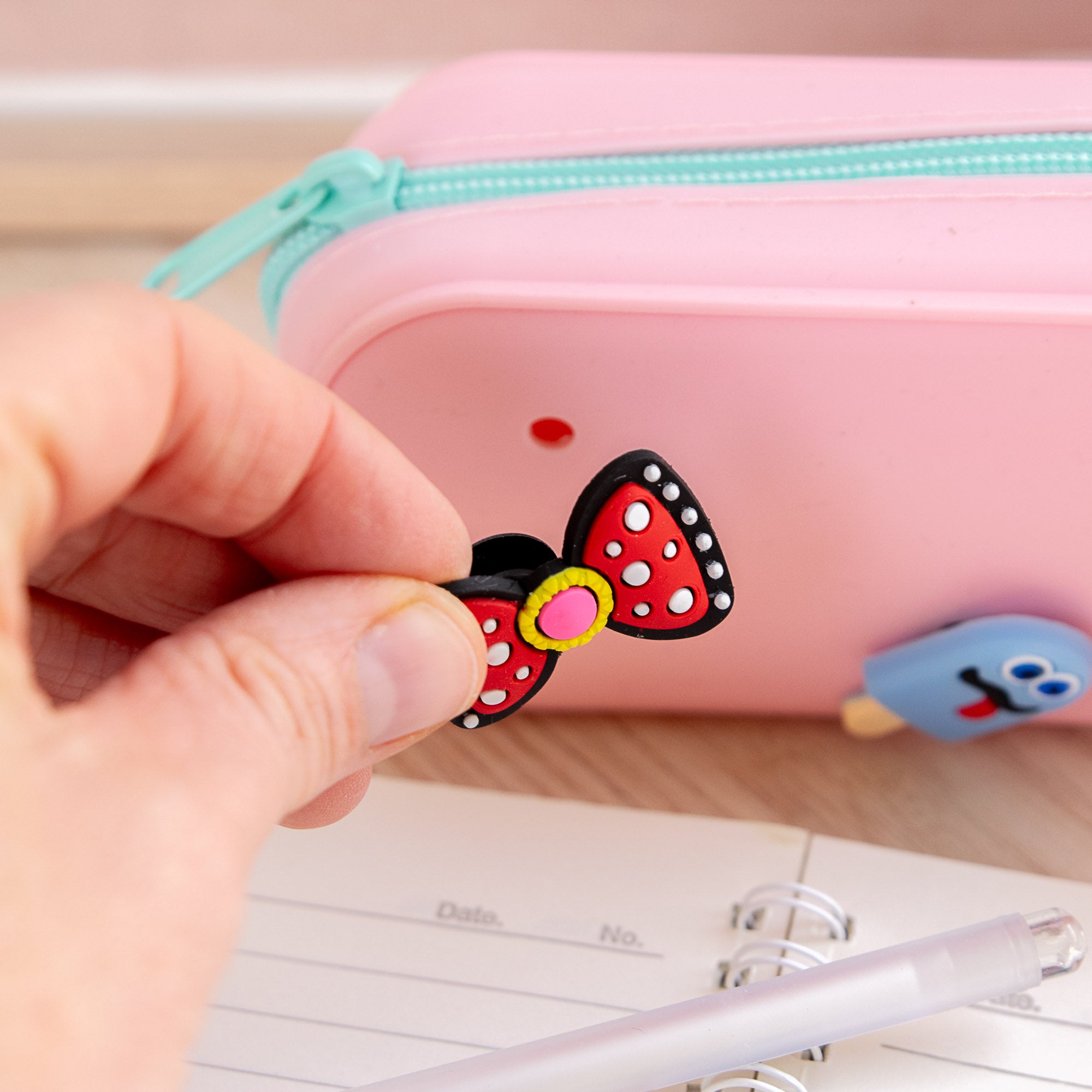 Trousse Kawaii en Silicone avec Charms