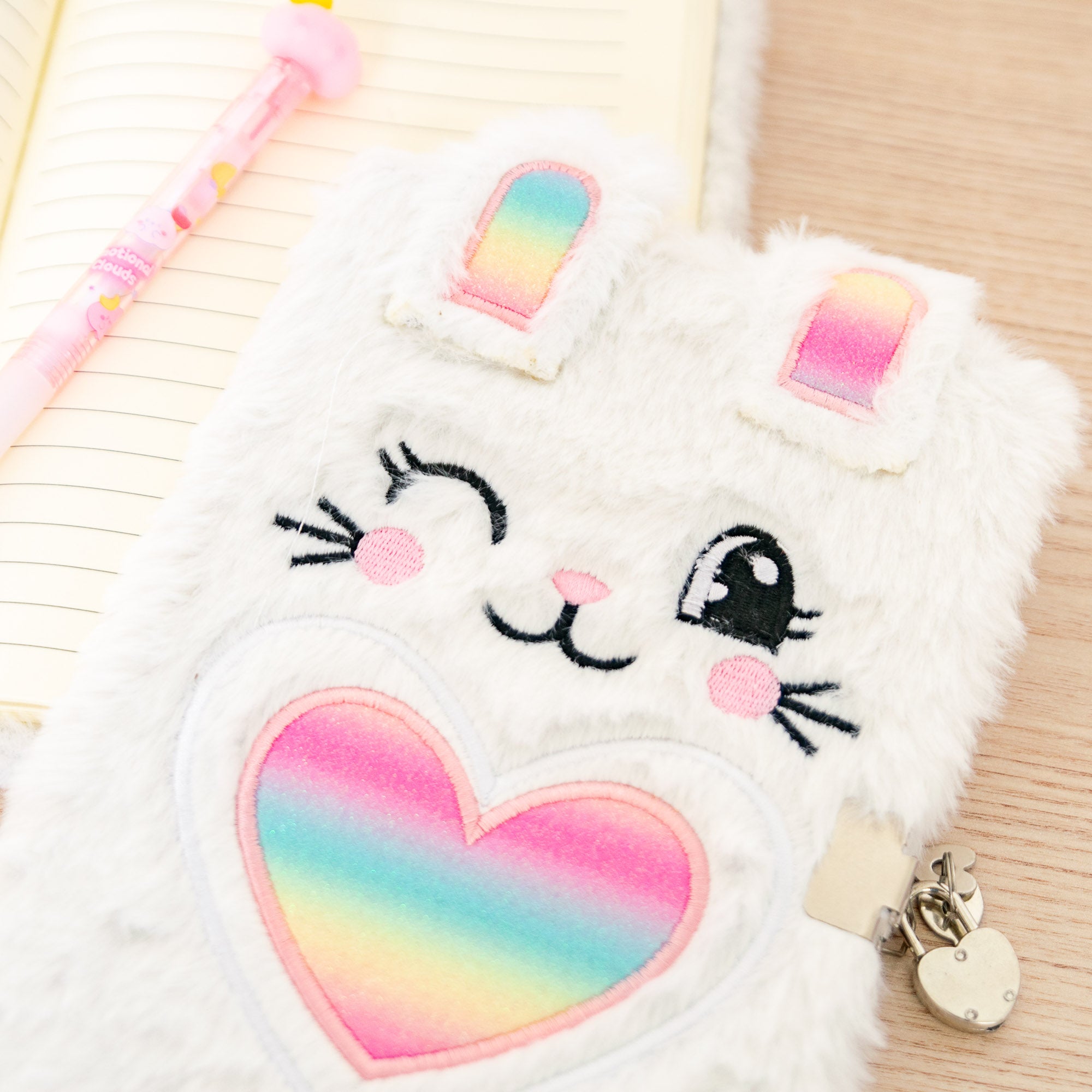 Journal Intime A5 Couverture Peluche Lapin