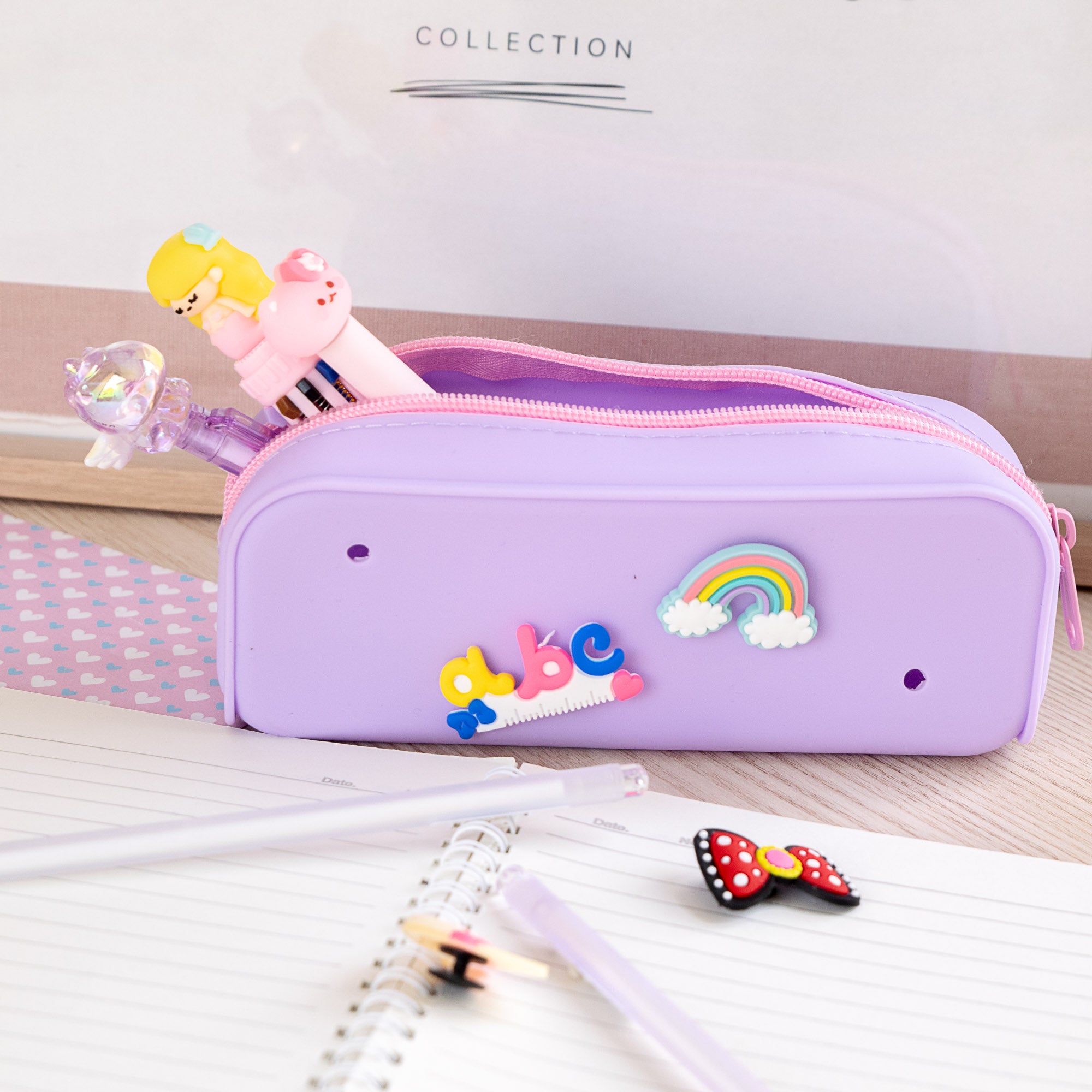 Trousse Kawaii en Silicone avec Charms