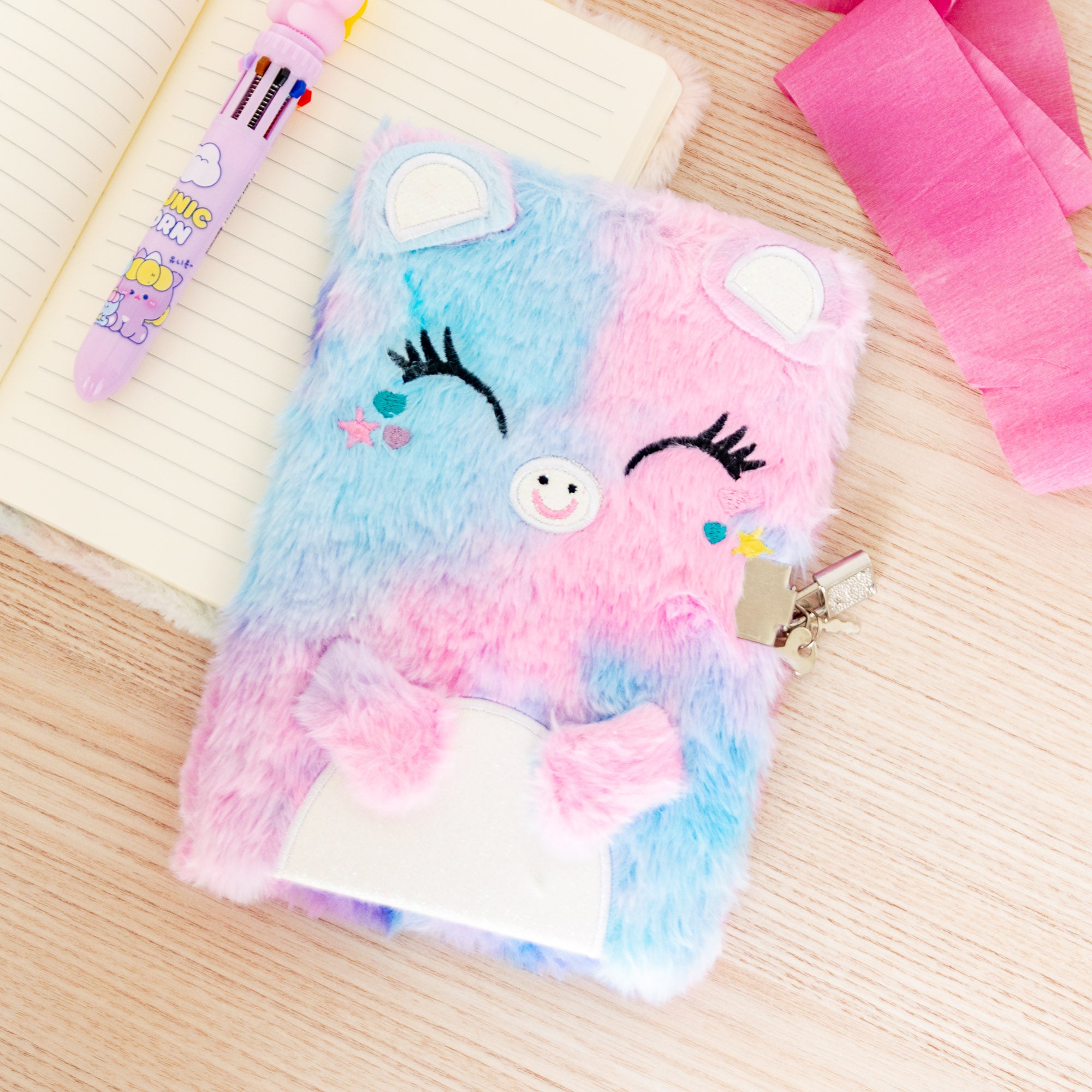 Journal Intime A5 Courverture Peluche - Ourson