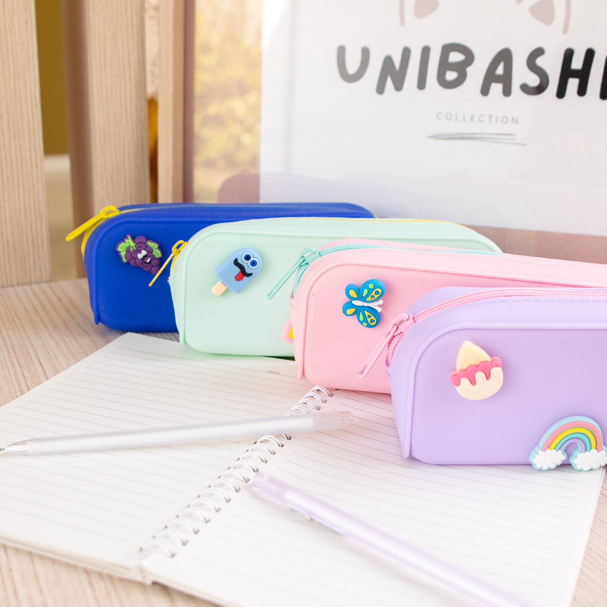 Trousse Kawaii en Silicone avec Charms