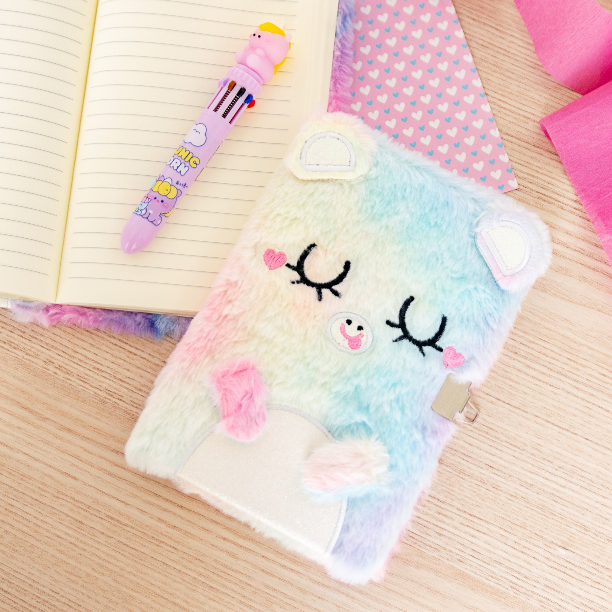 Journal Intime A5 Courverture Peluche - Ourson