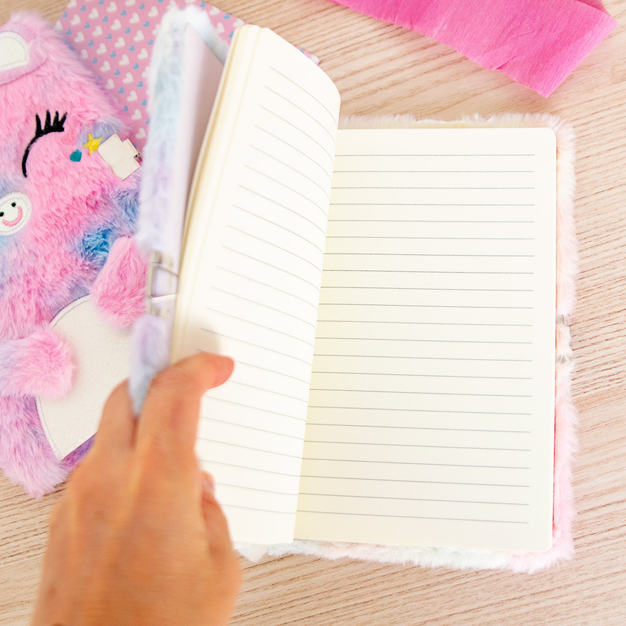 Journal Intime A5 Courverture Peluche - Ourson