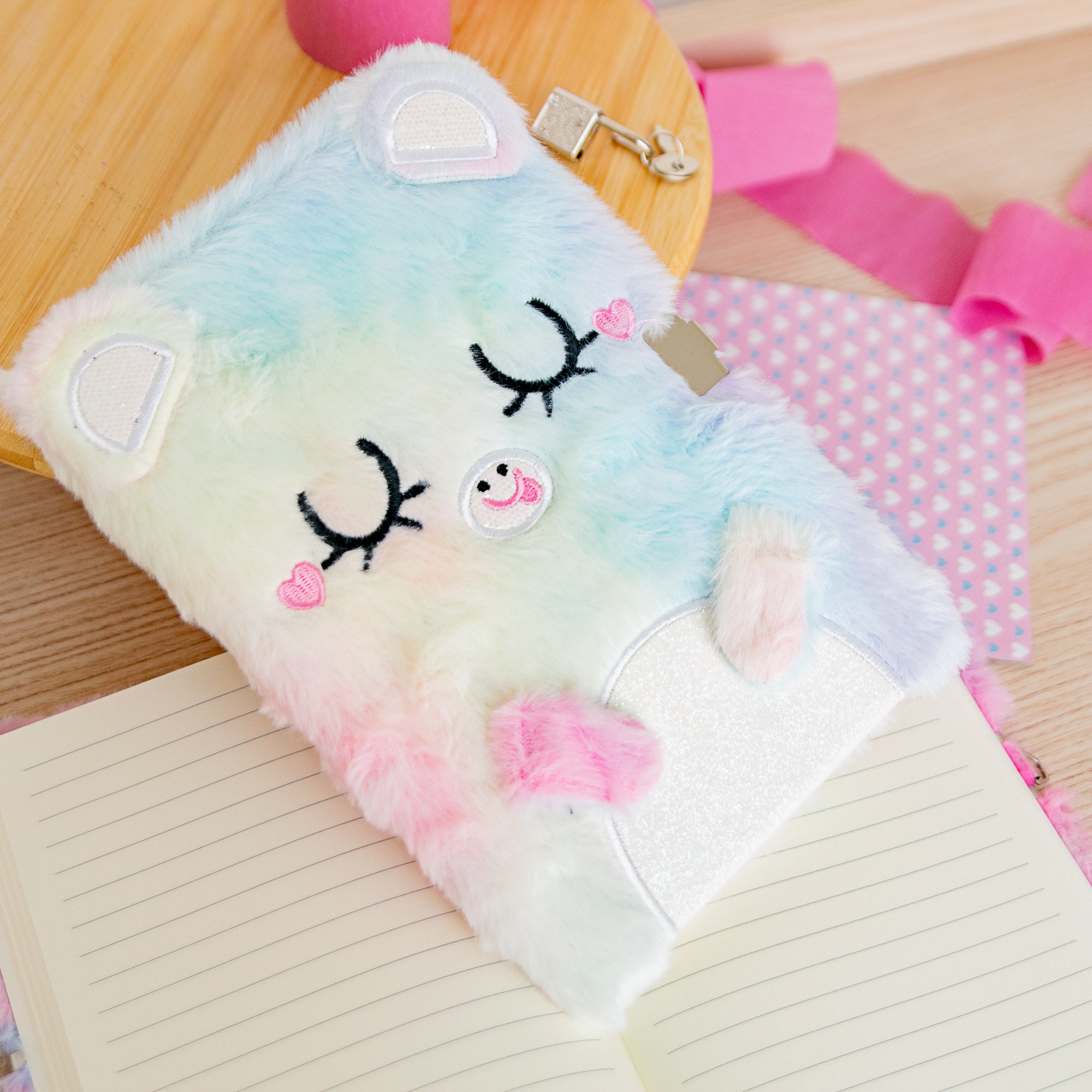 Journal Intime A5 Courverture Peluche - Ourson