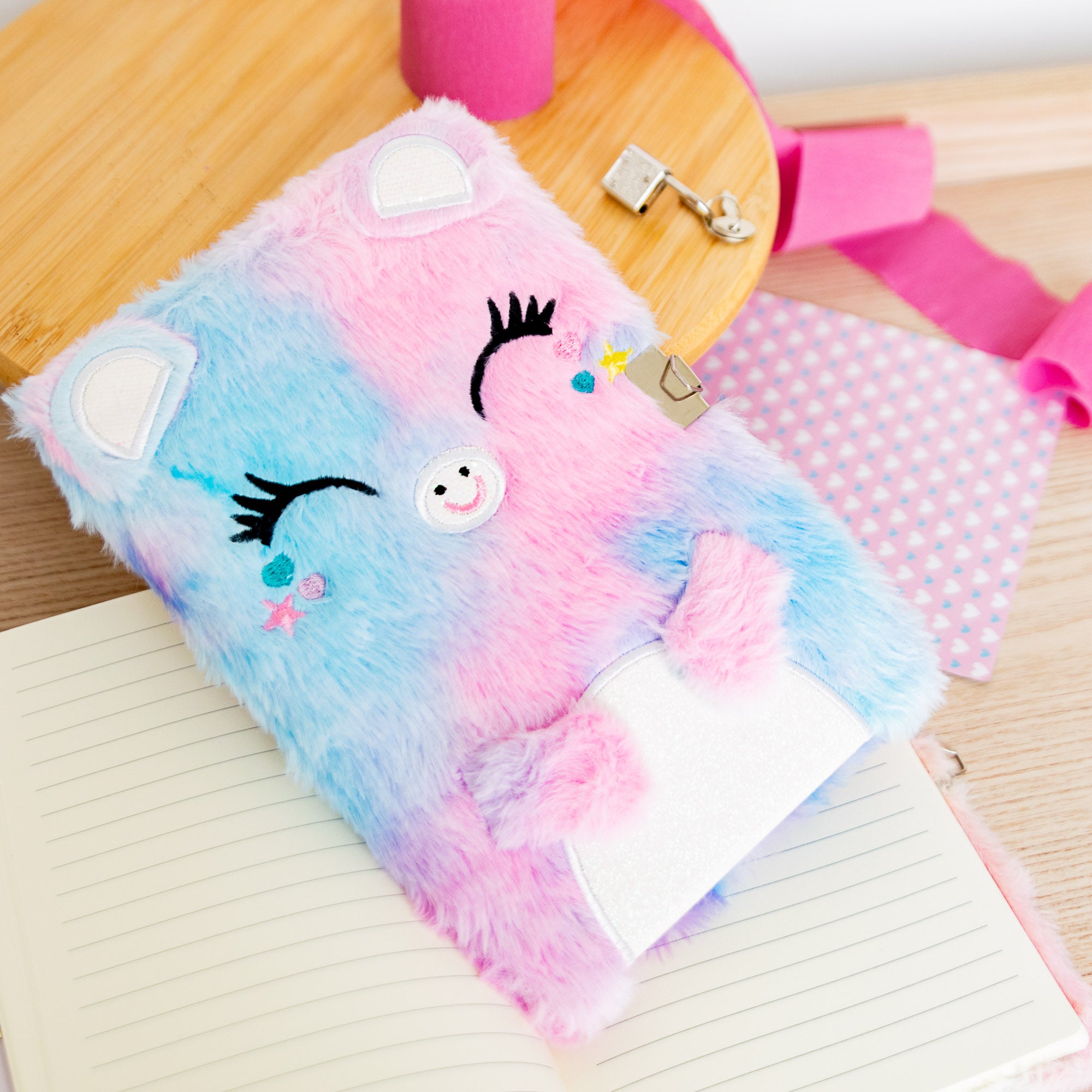Journal Intime A5 Courverture Peluche - Ourson