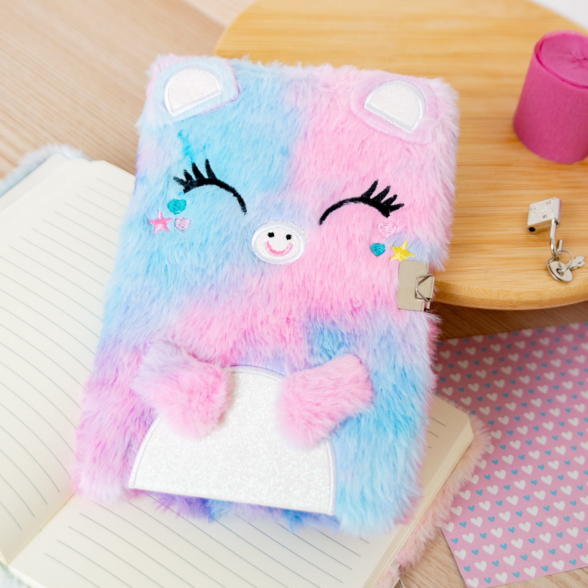 Journal Intime A5 Courverture Peluche - Ourson