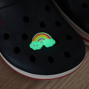 Accessoire pour Crocs Arc-en-ciel Sourire Glow in the Dark