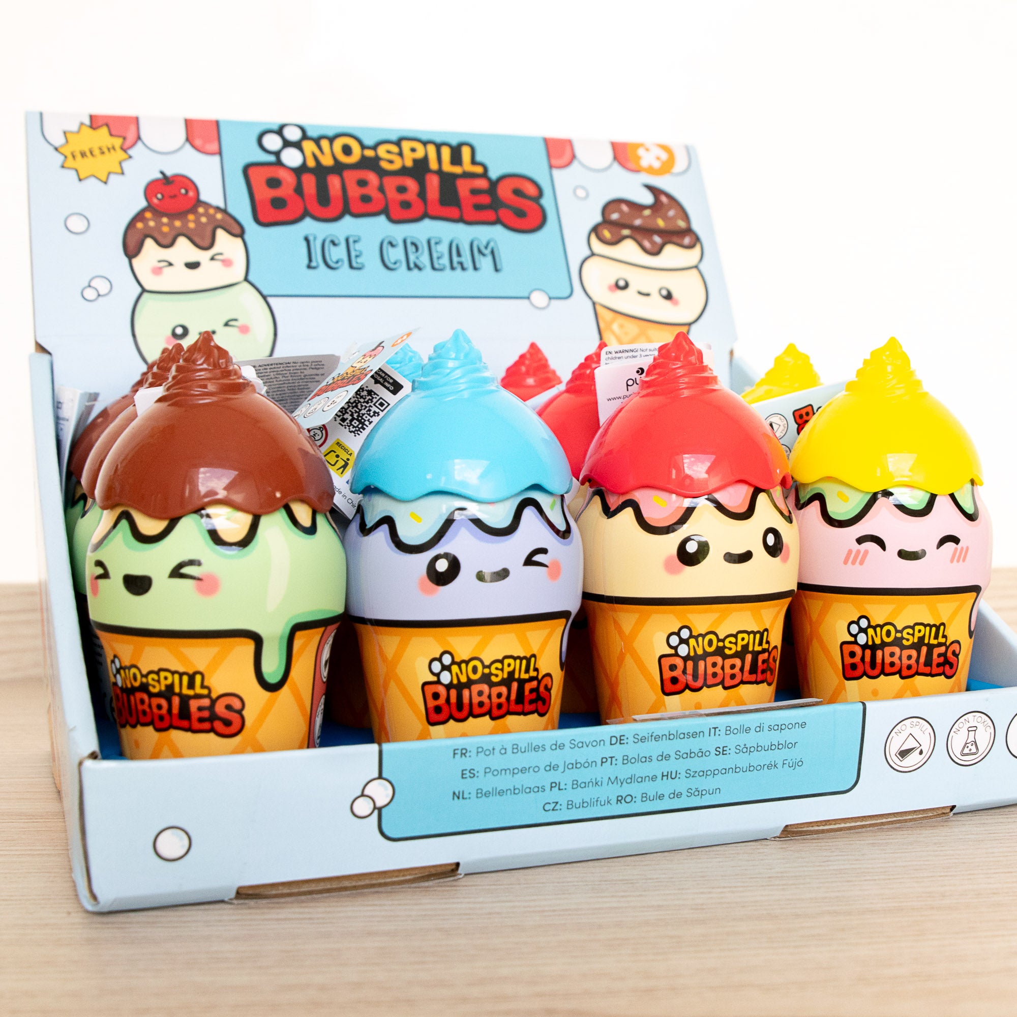 Jouet à Bulles Glace Kawaii Anti-Renversement