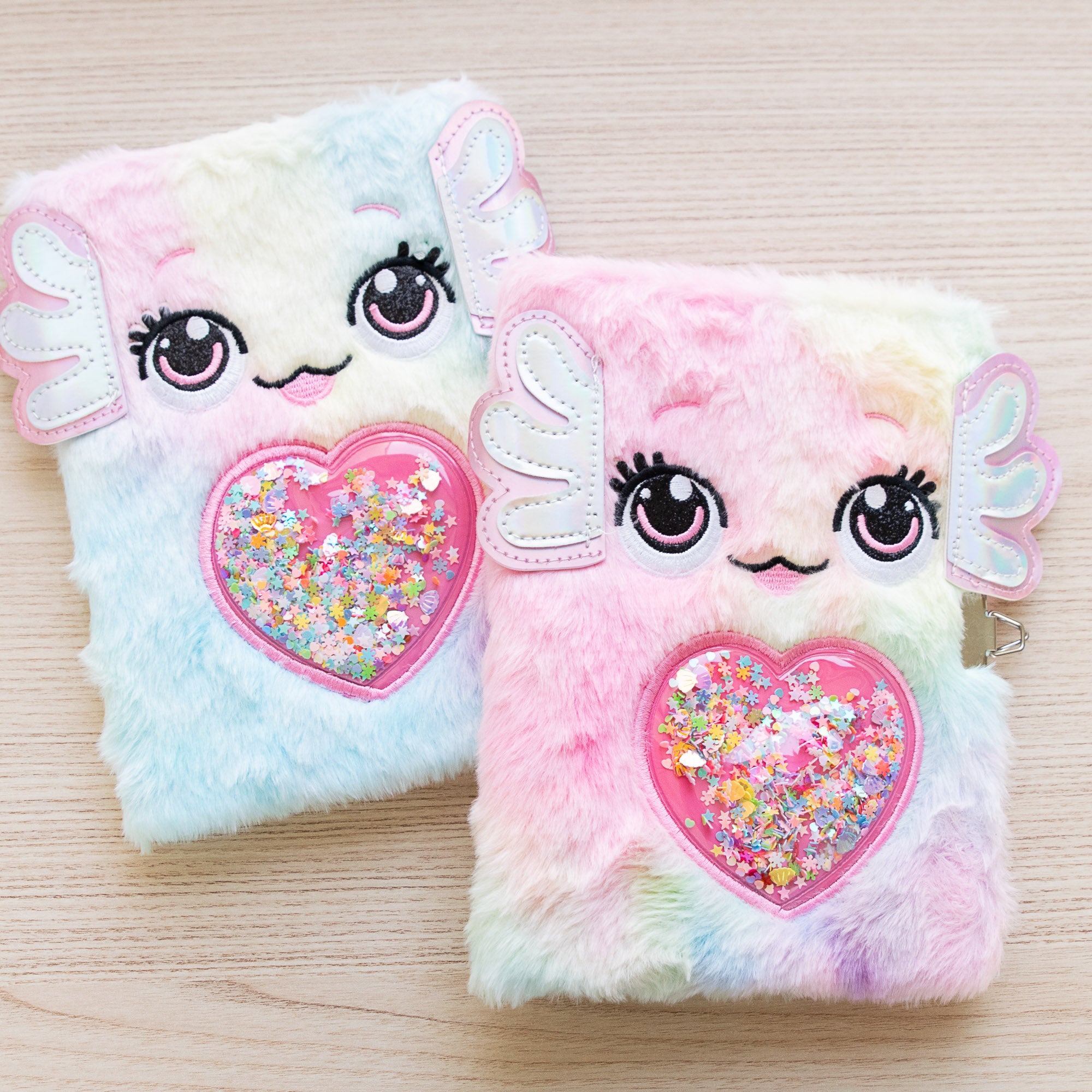 Journal Intime A5 Couverture Peluche - Axolotl