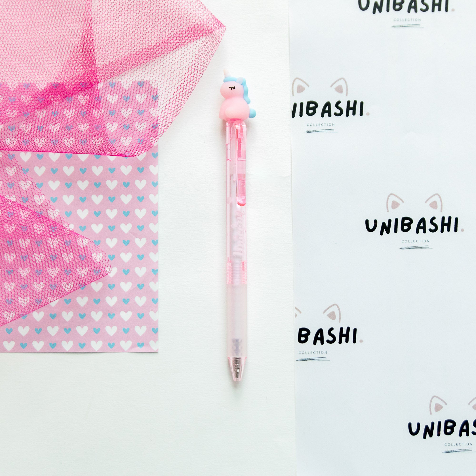 Stylo Gel Effaçable Kawaii - Licorne Enchantée