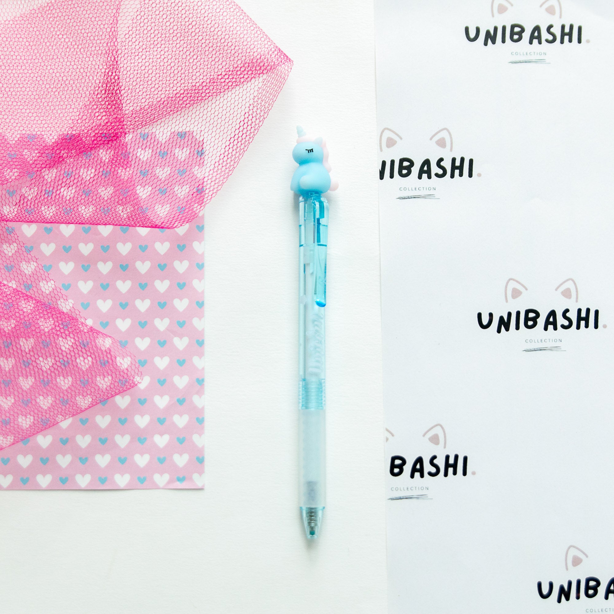 Stylo Gel Effaçable Kawaii - Licorne Enchantée