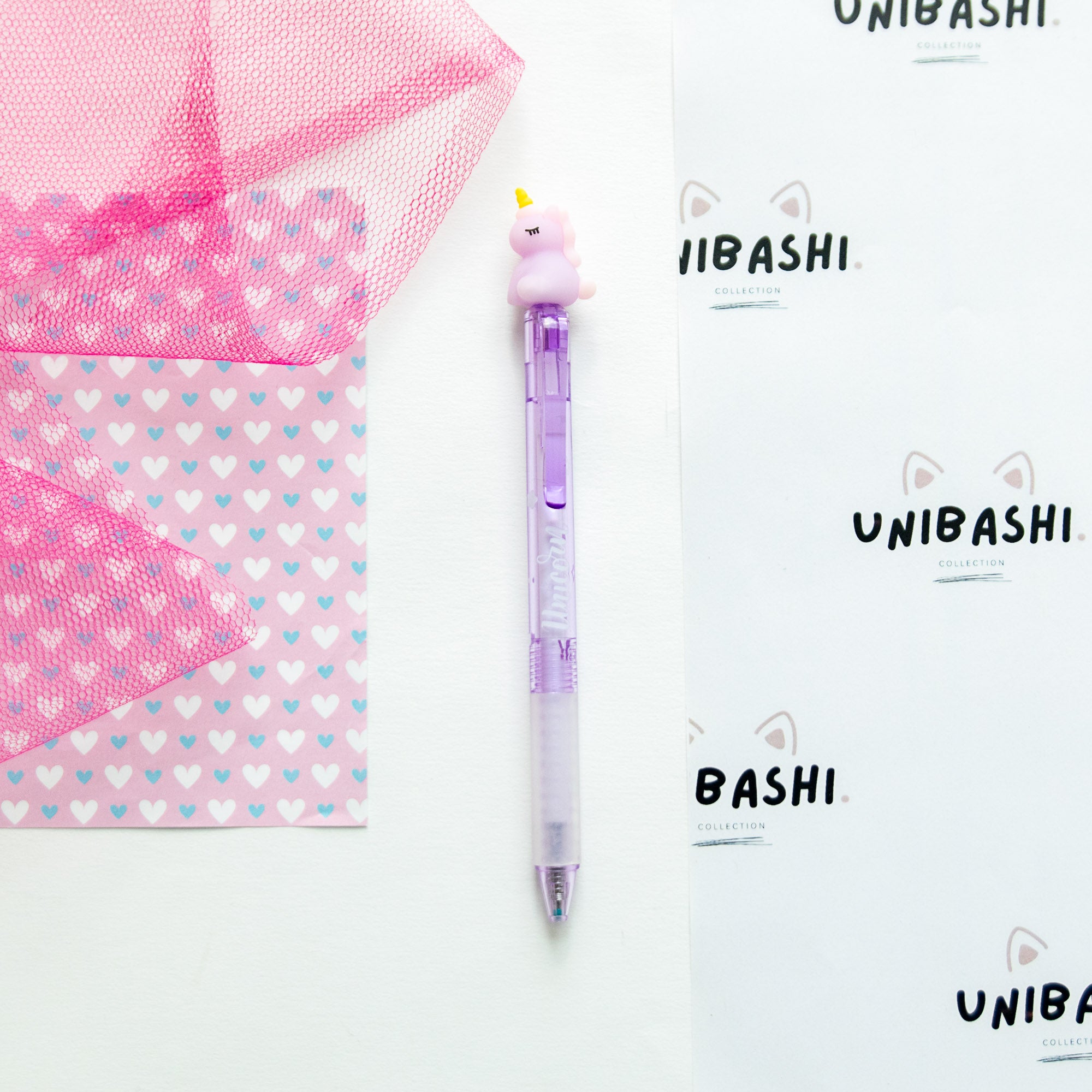 Stylo Gel Effaçable Kawaii - Licorne Enchantée