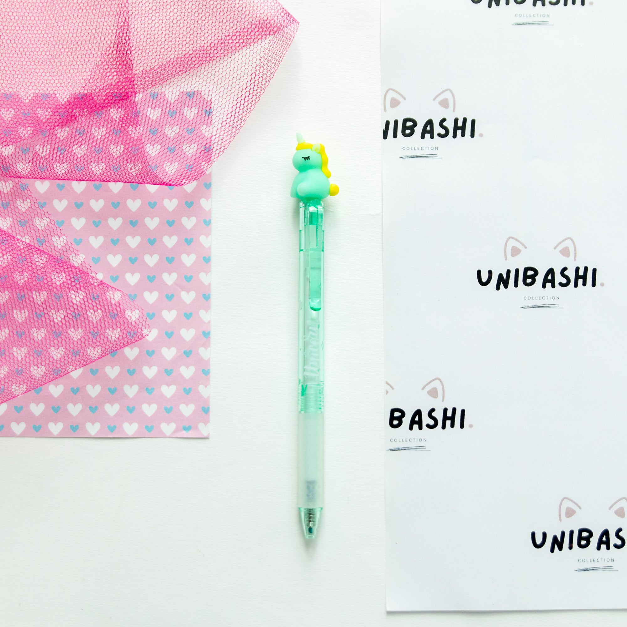 Stylo Gel Effaçable Kawaii - Licorne Enchantée