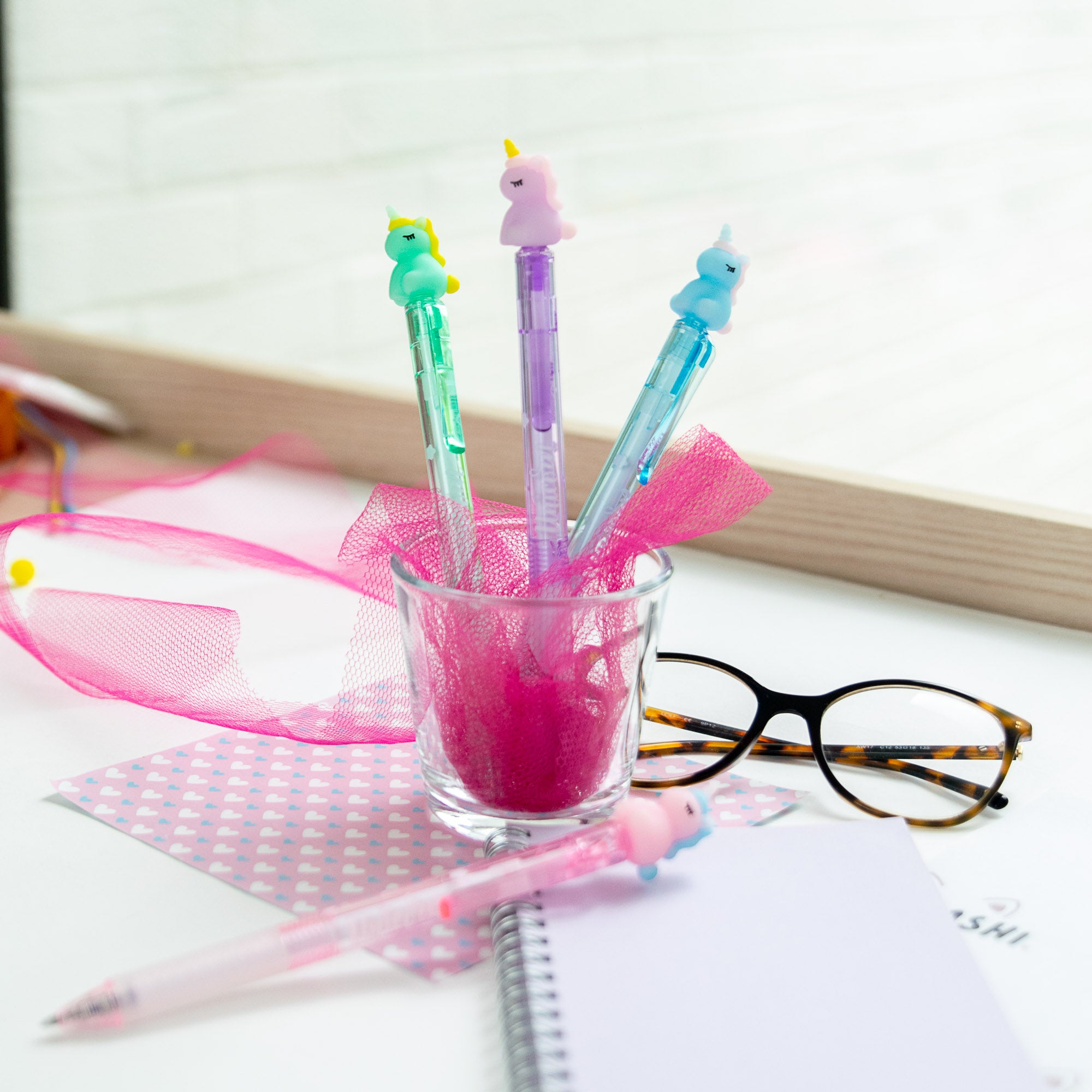 Stylo Gel Effaçable Kawaii - Licorne Enchantée