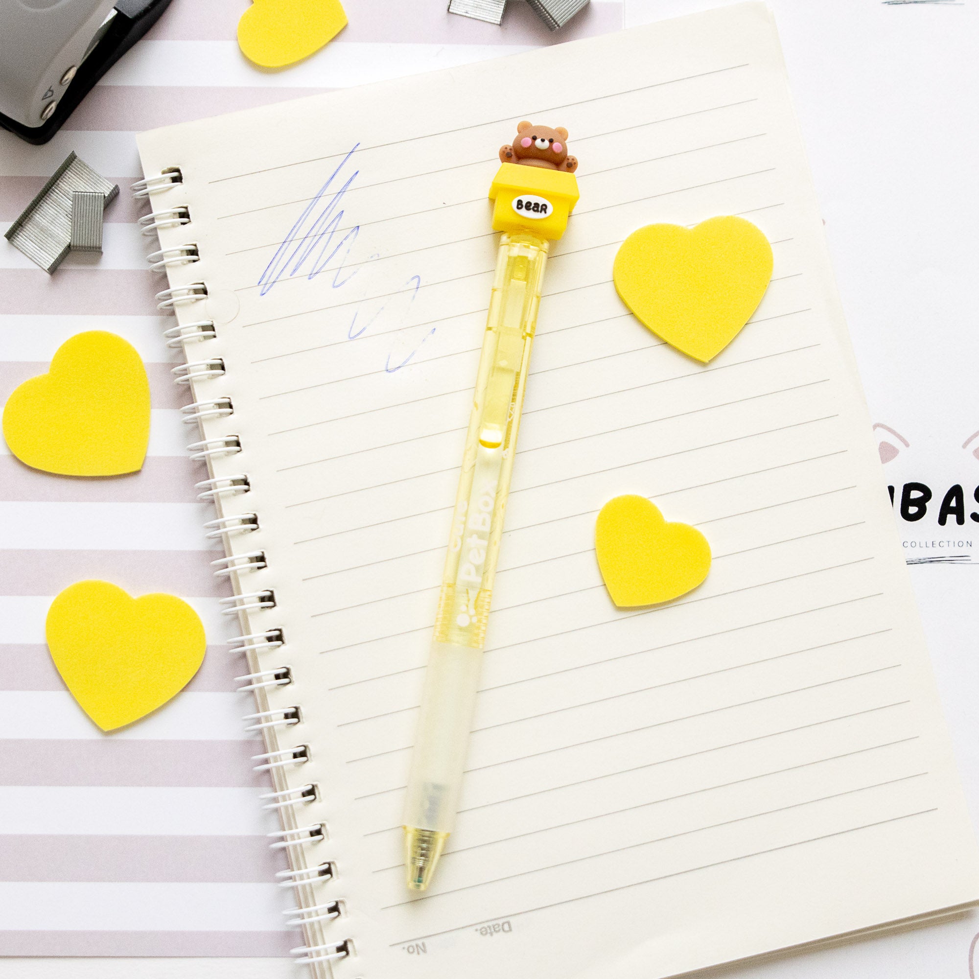 Stylo Gel Effaçable Kawaii - Ourson