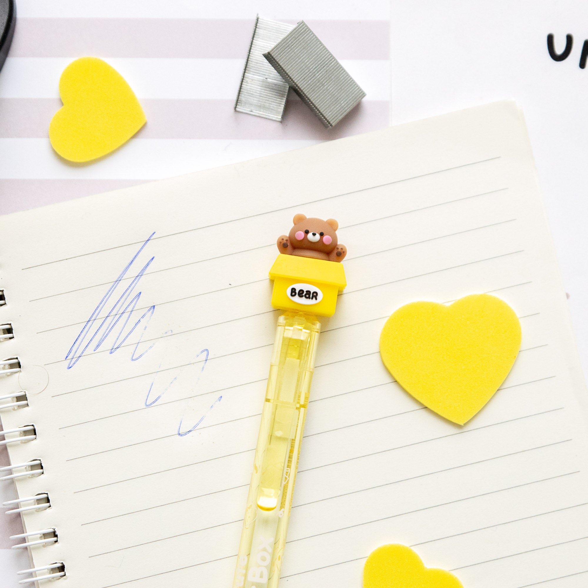 Stylo Gel Effaçable Kawaii - Ourson