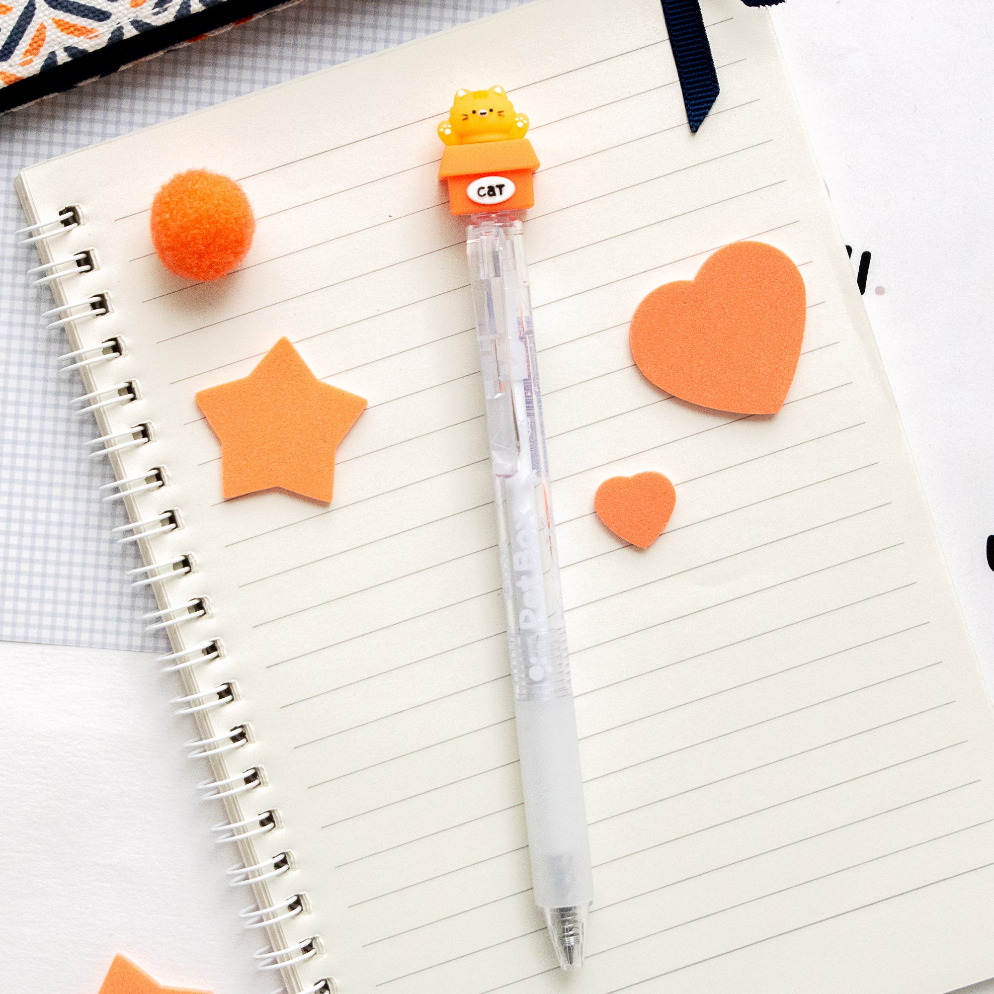 Stylo Gel Effaçable Kawaii - Chat