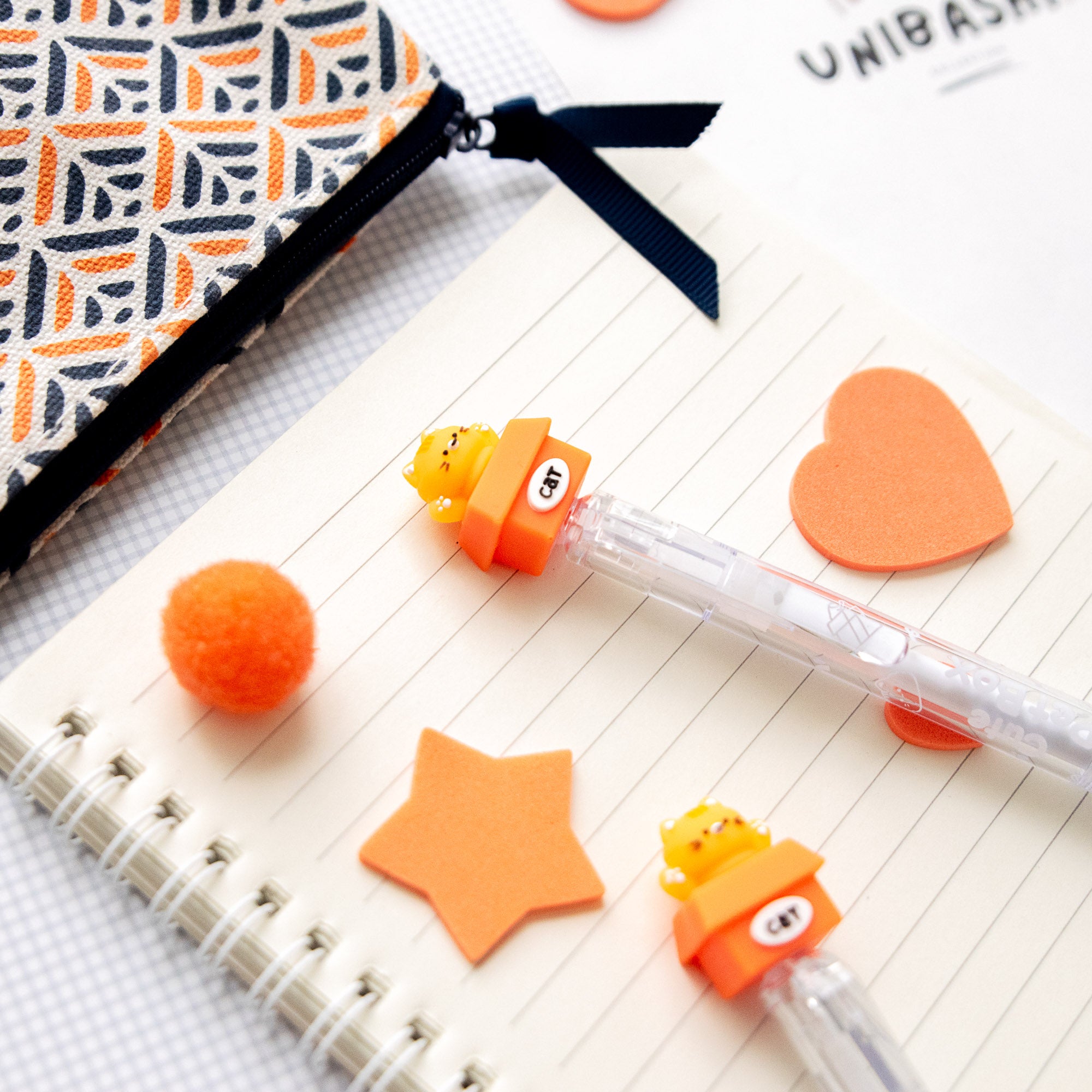 Stylo Gel Effaçable Kawaii - Chat