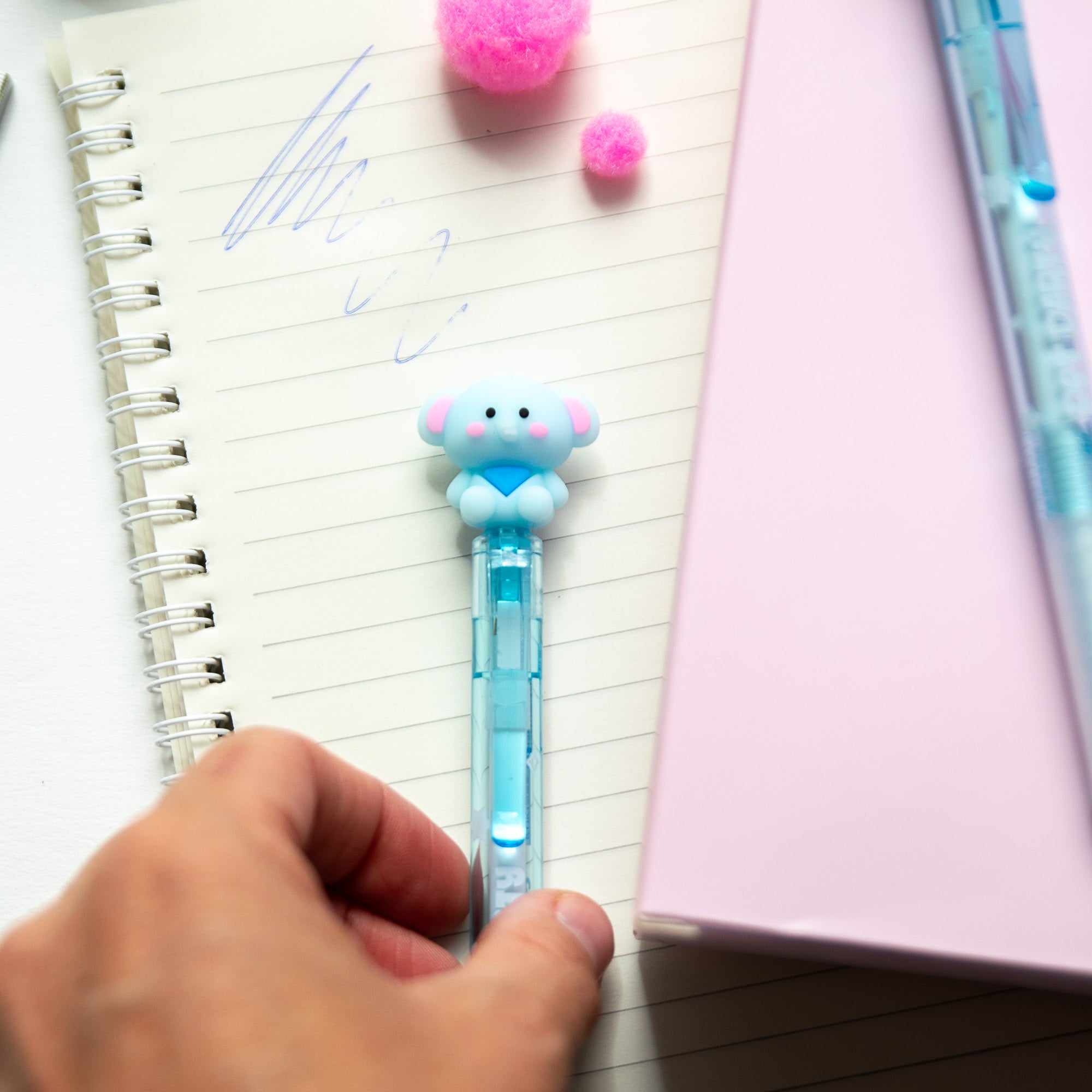 Stylo Gel Effaçable Kawaii - Eléphant