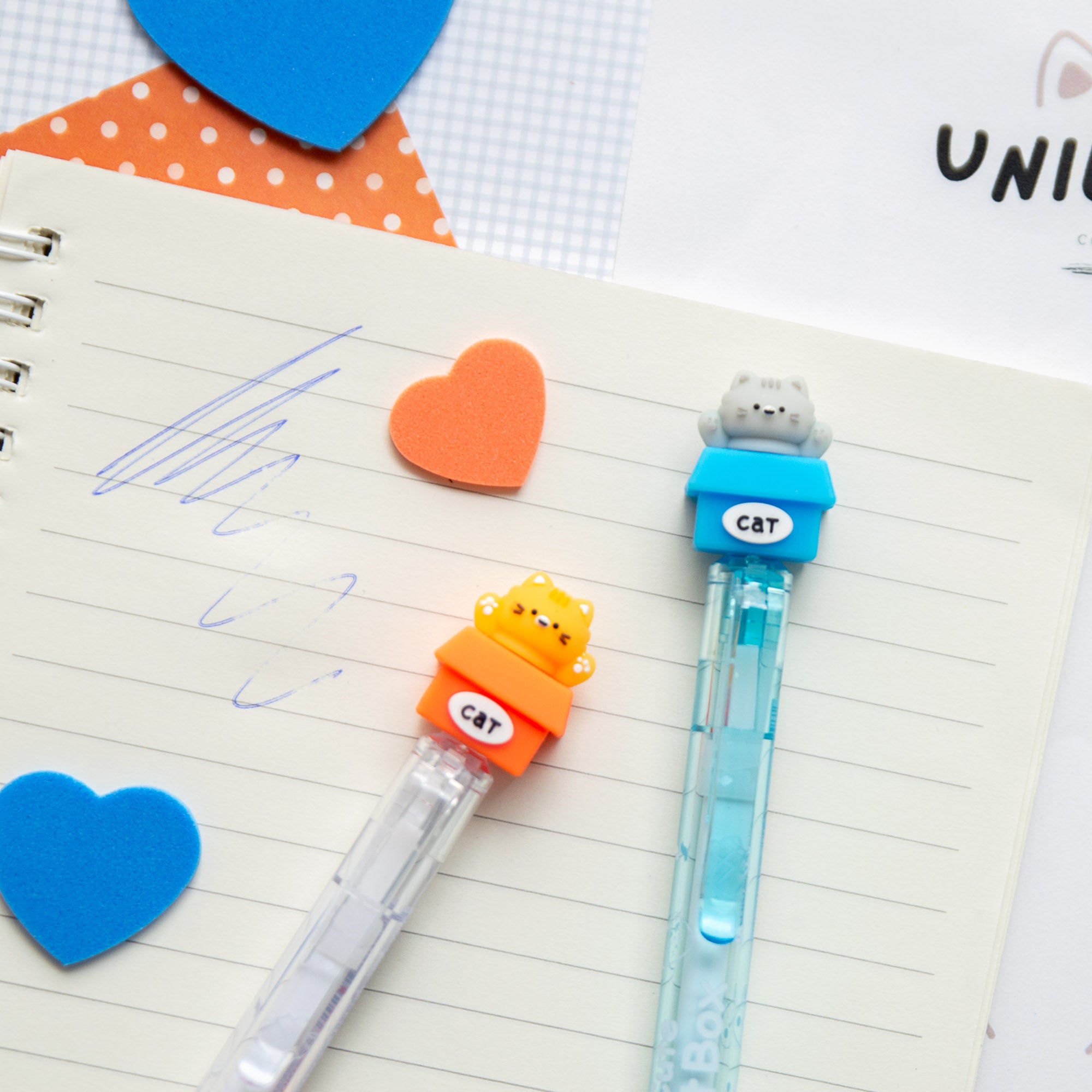 Stylo Gel Effaçable Kawaii - Chat